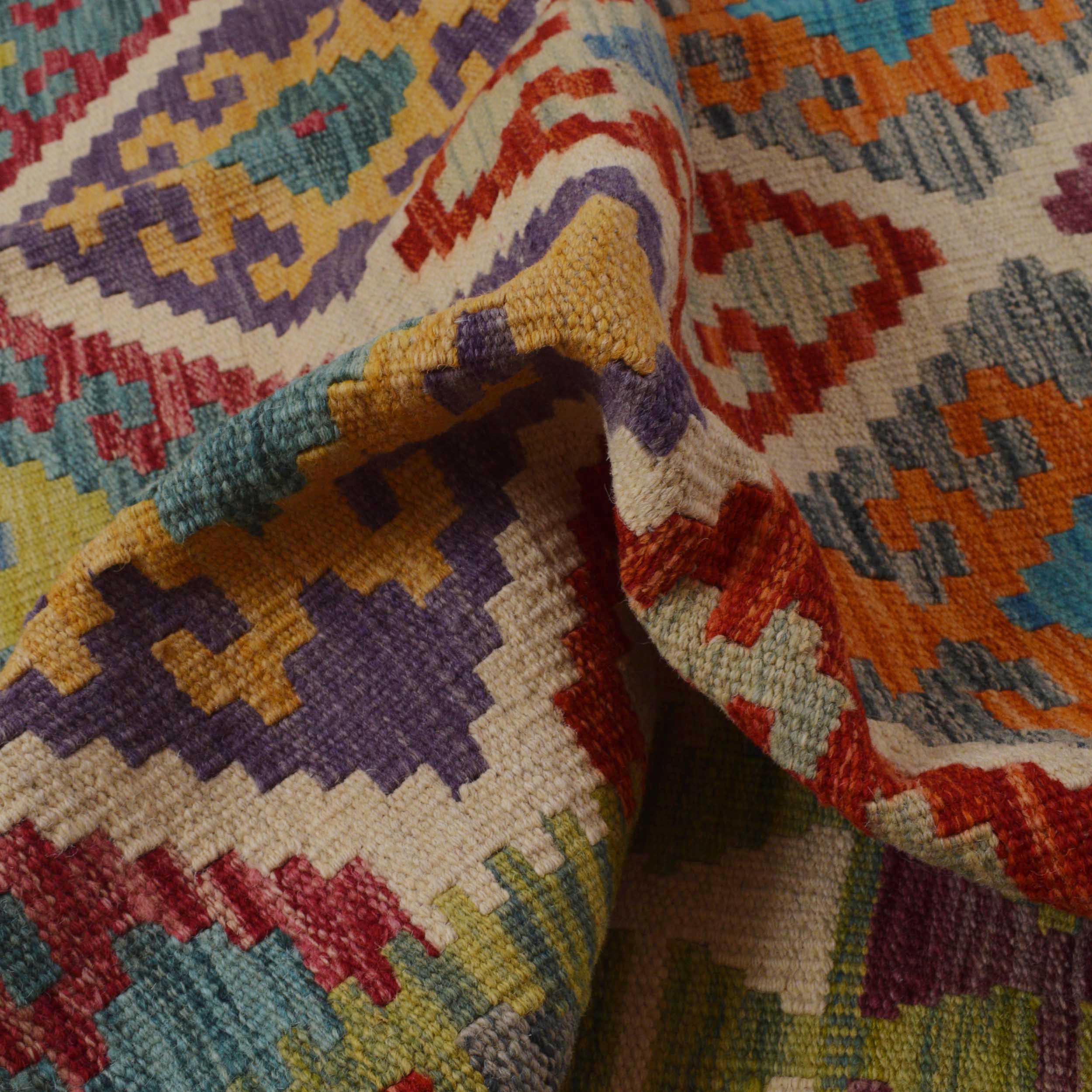 Handmade Wool Area Rug 154 x 197 cm (ID P36100)