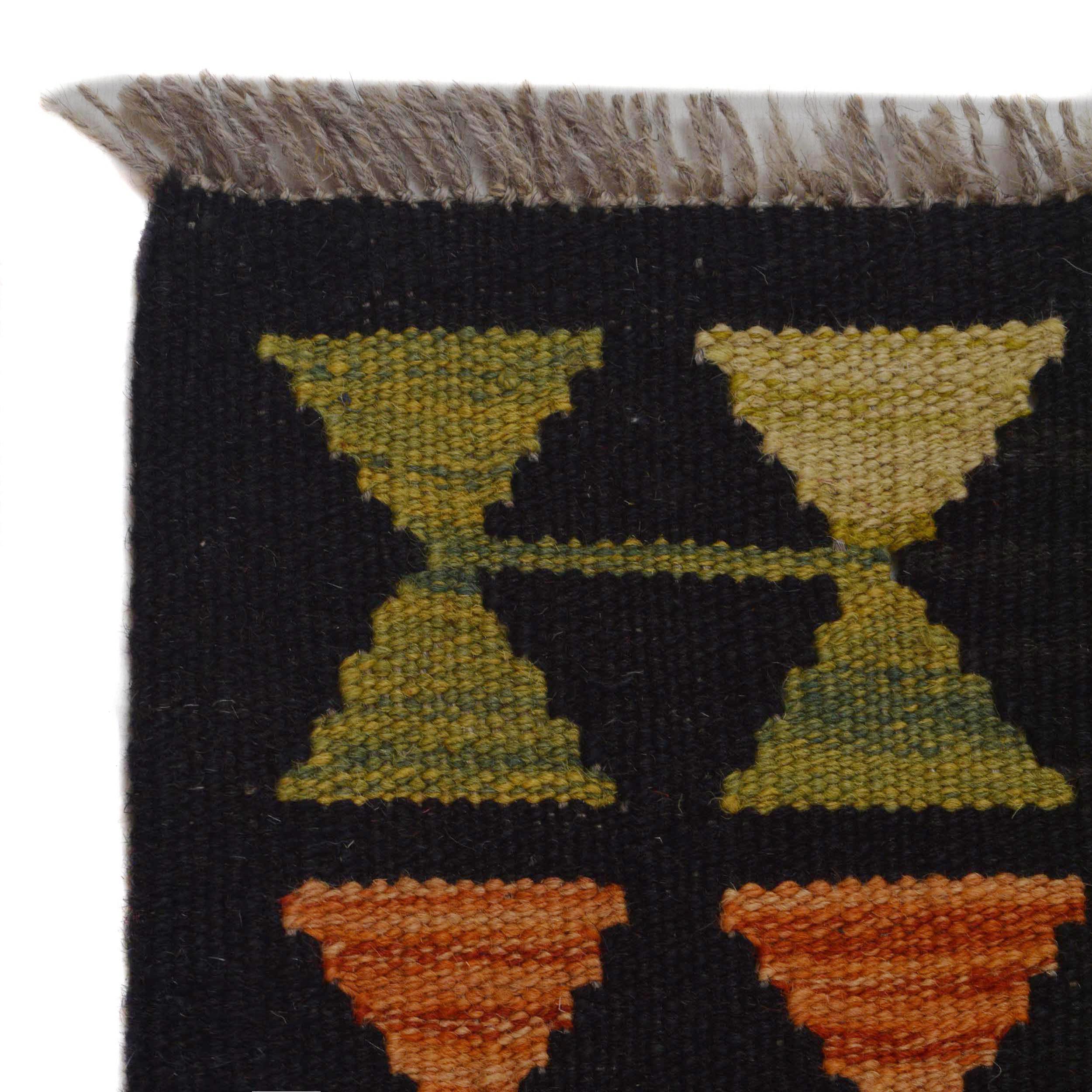 Handmade Wool Kilim Area Rug 5'2 x 6'5 (ID P36101)