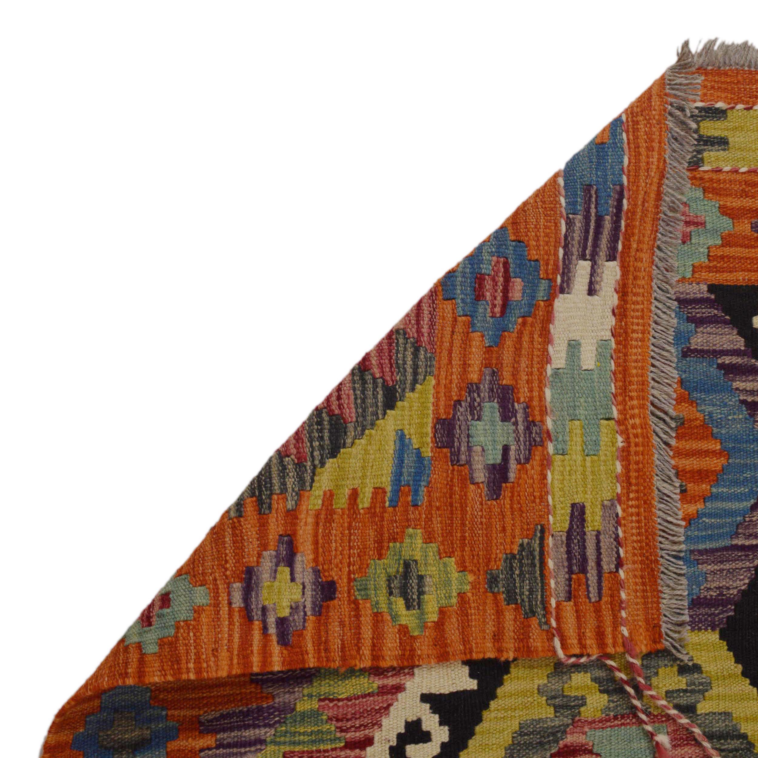 Handmade Wool Area Rug 130 x 166 cm (ID P36112)