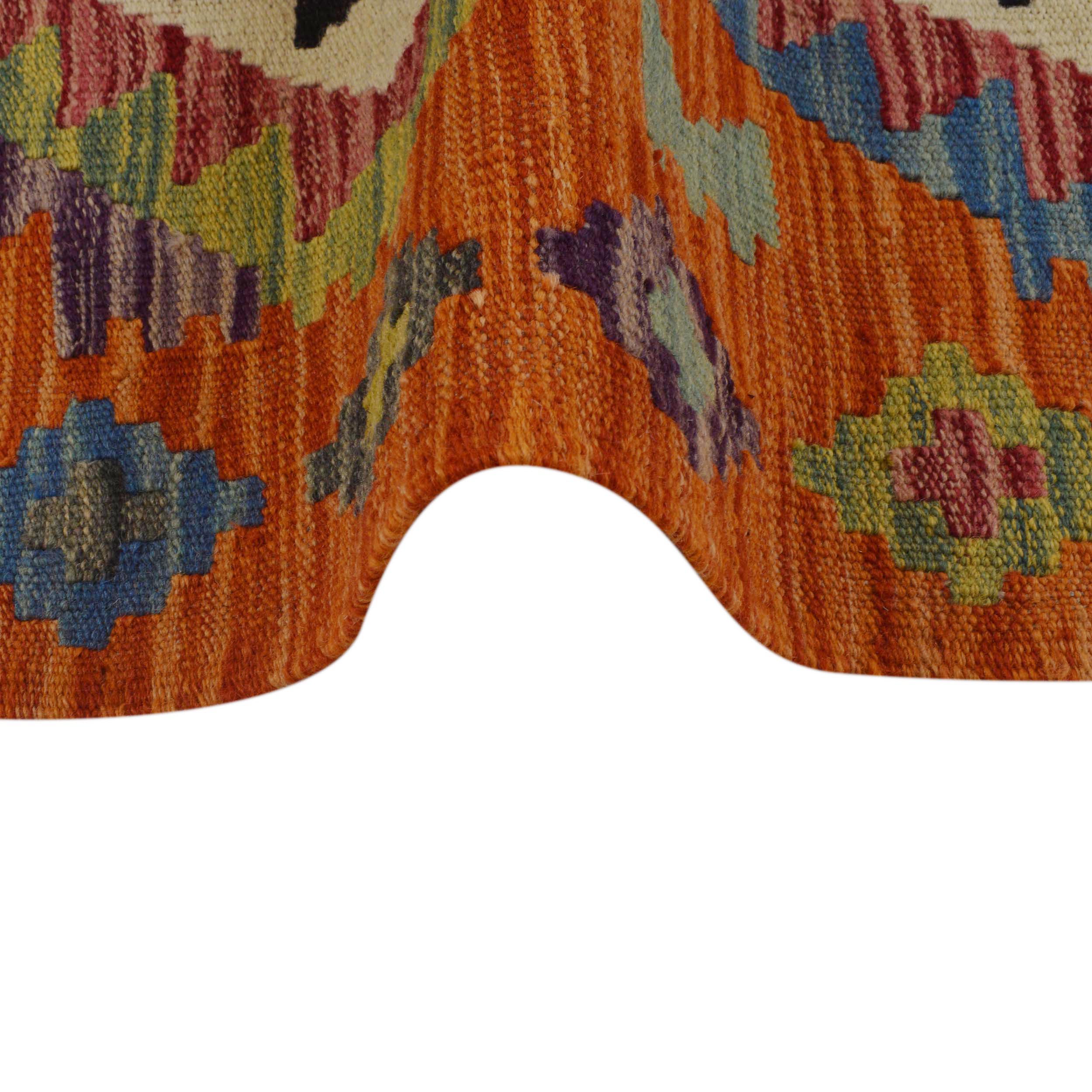 Handmade Wool Area Rug 130 x 166 cm (ID P36112)