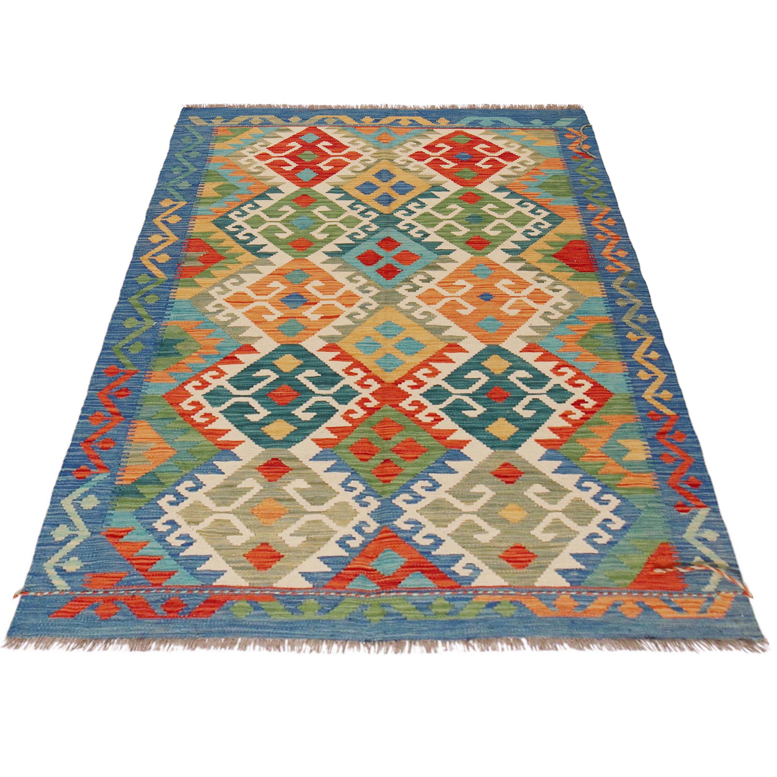 Handmade Wool Kilim Rug 122 x 177 cm (ID P36117)