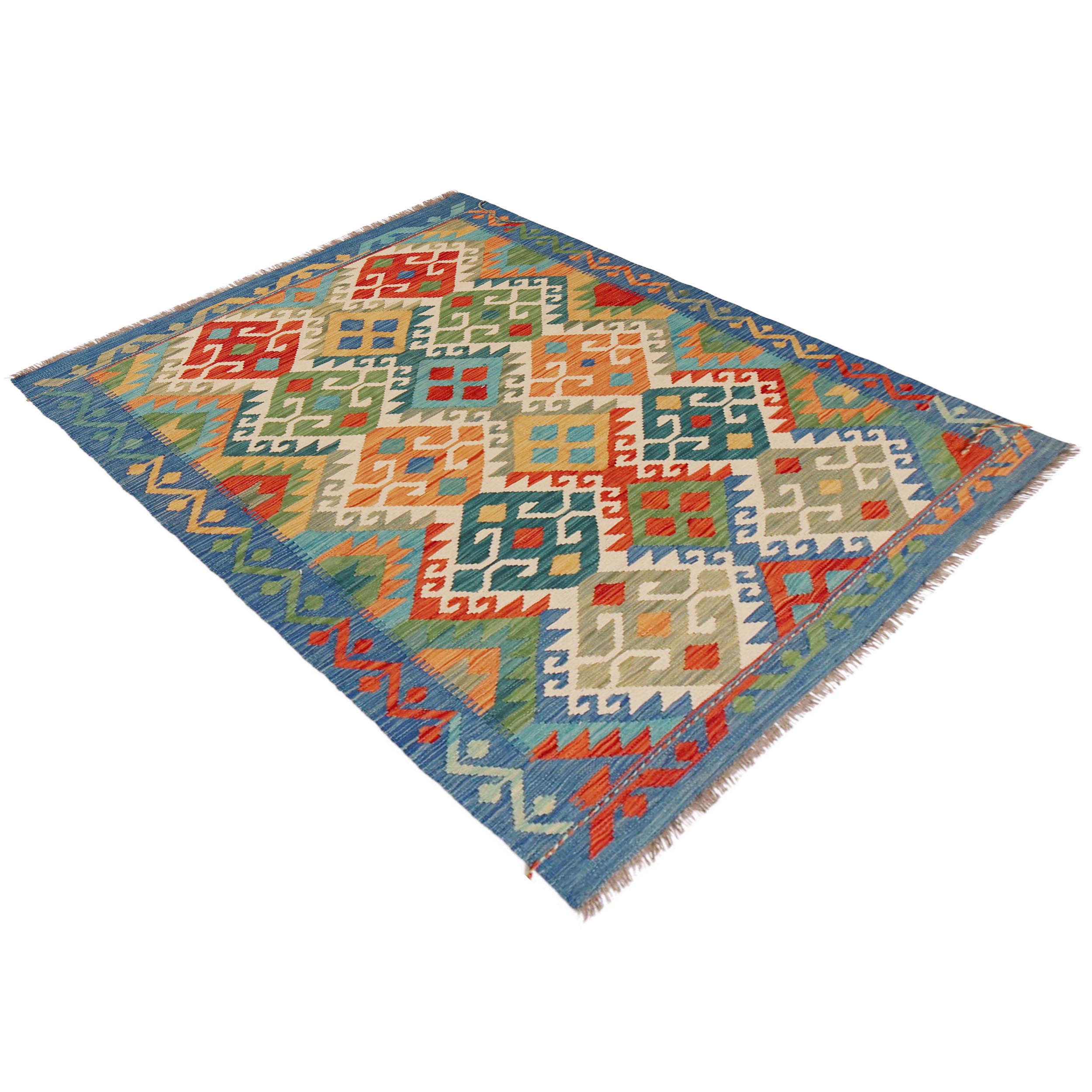 Handmade Wool Kilim Rug 122 x 177 cm (ID P36117)
