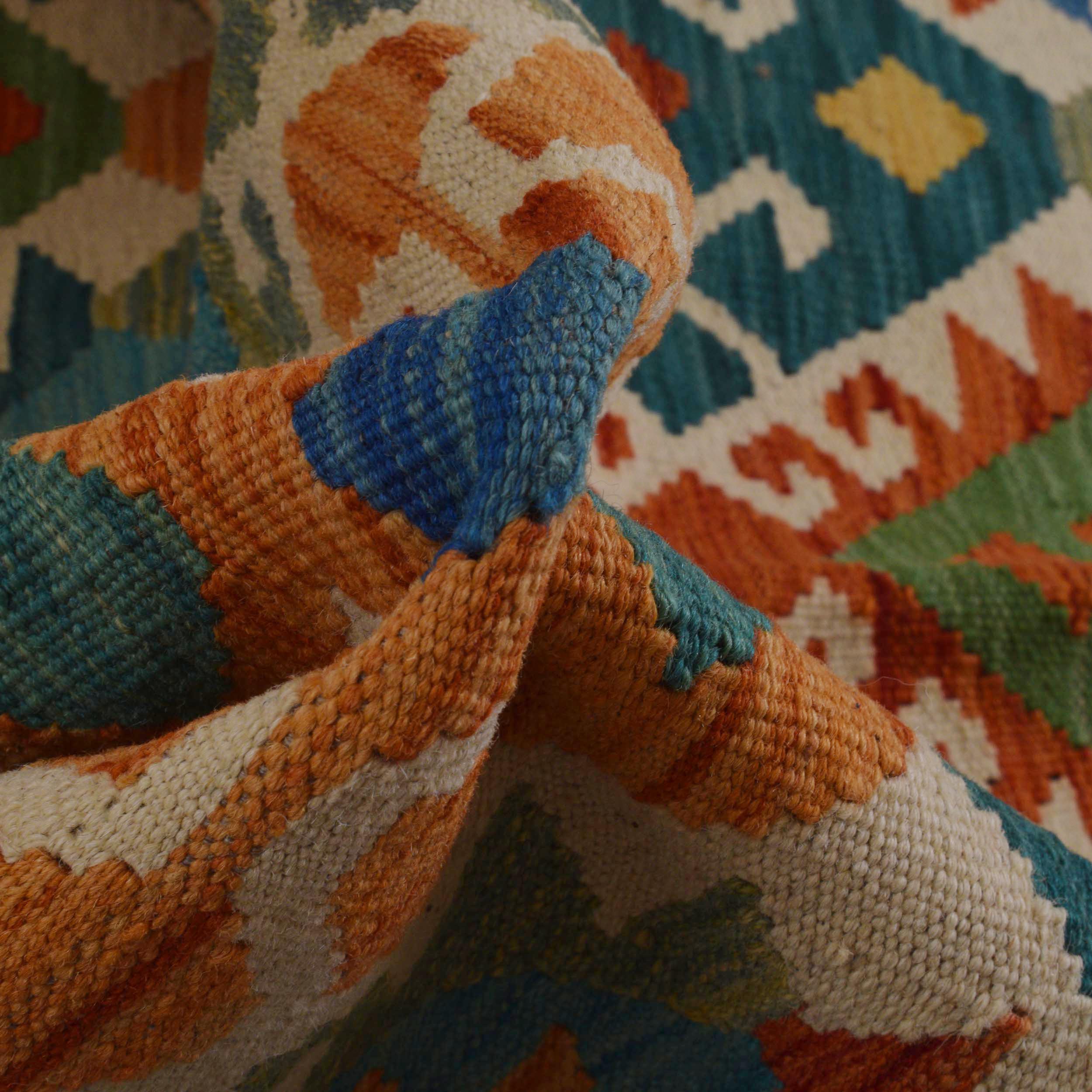 Handmade Wool Kilim Rug 122 x 177 cm (ID P36117)