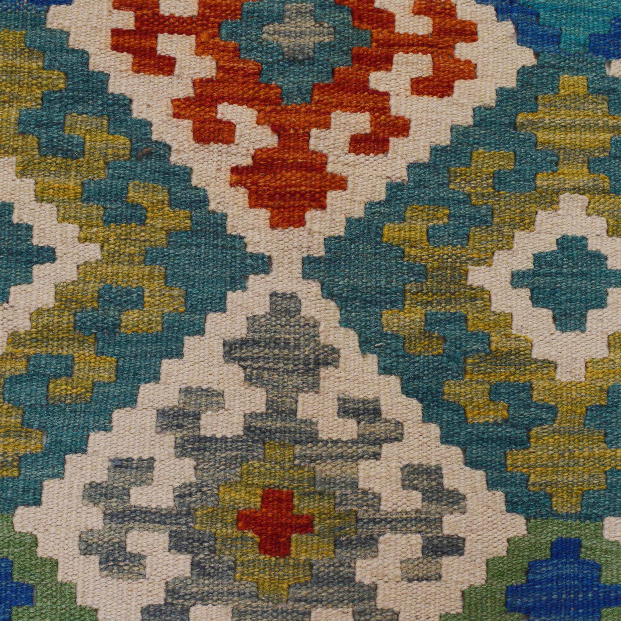 Handmade Wool Kilim Rug 132 x 169 cm (ID P36118)