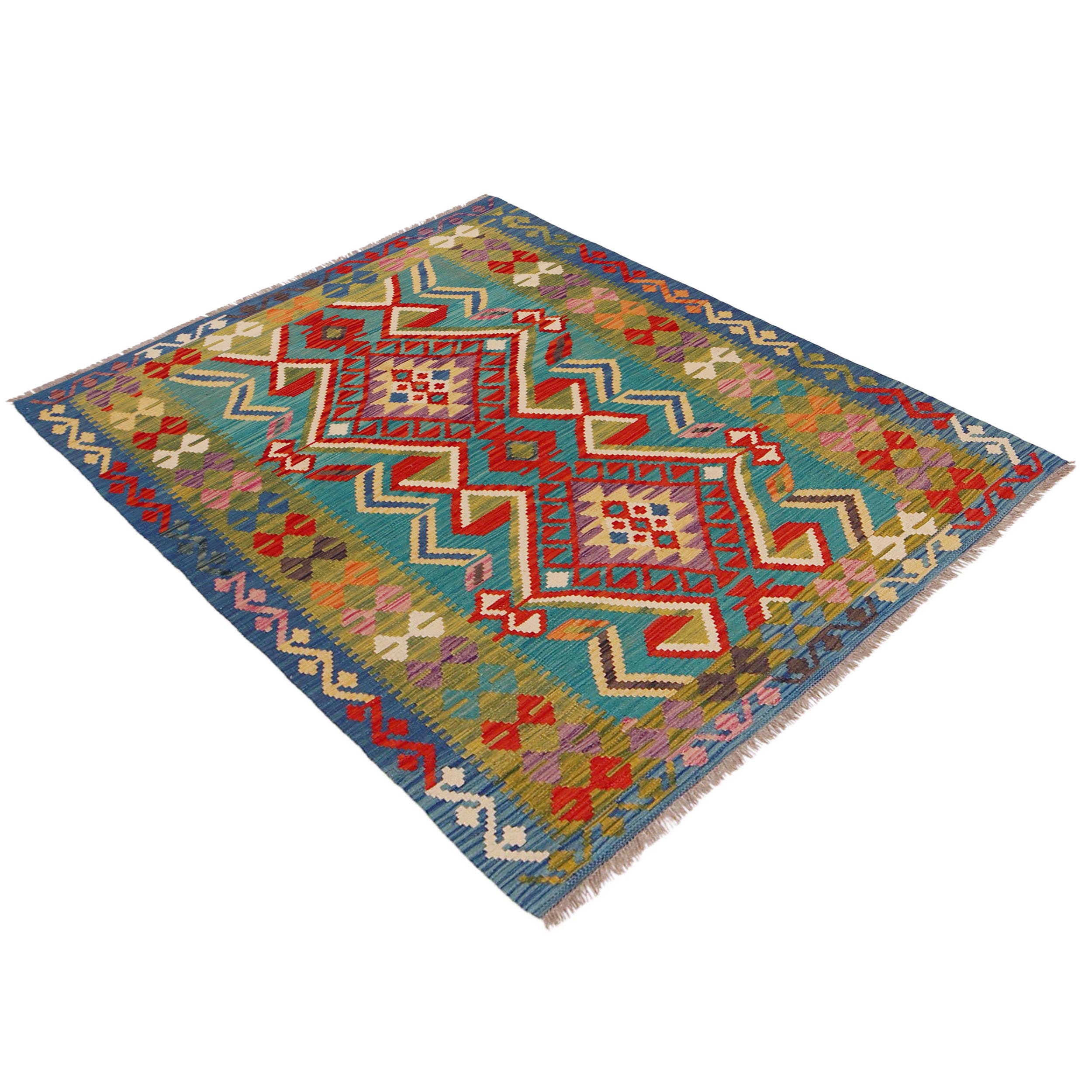 Handmade Wool Area Rug 48 x 67 in (ID P36119)