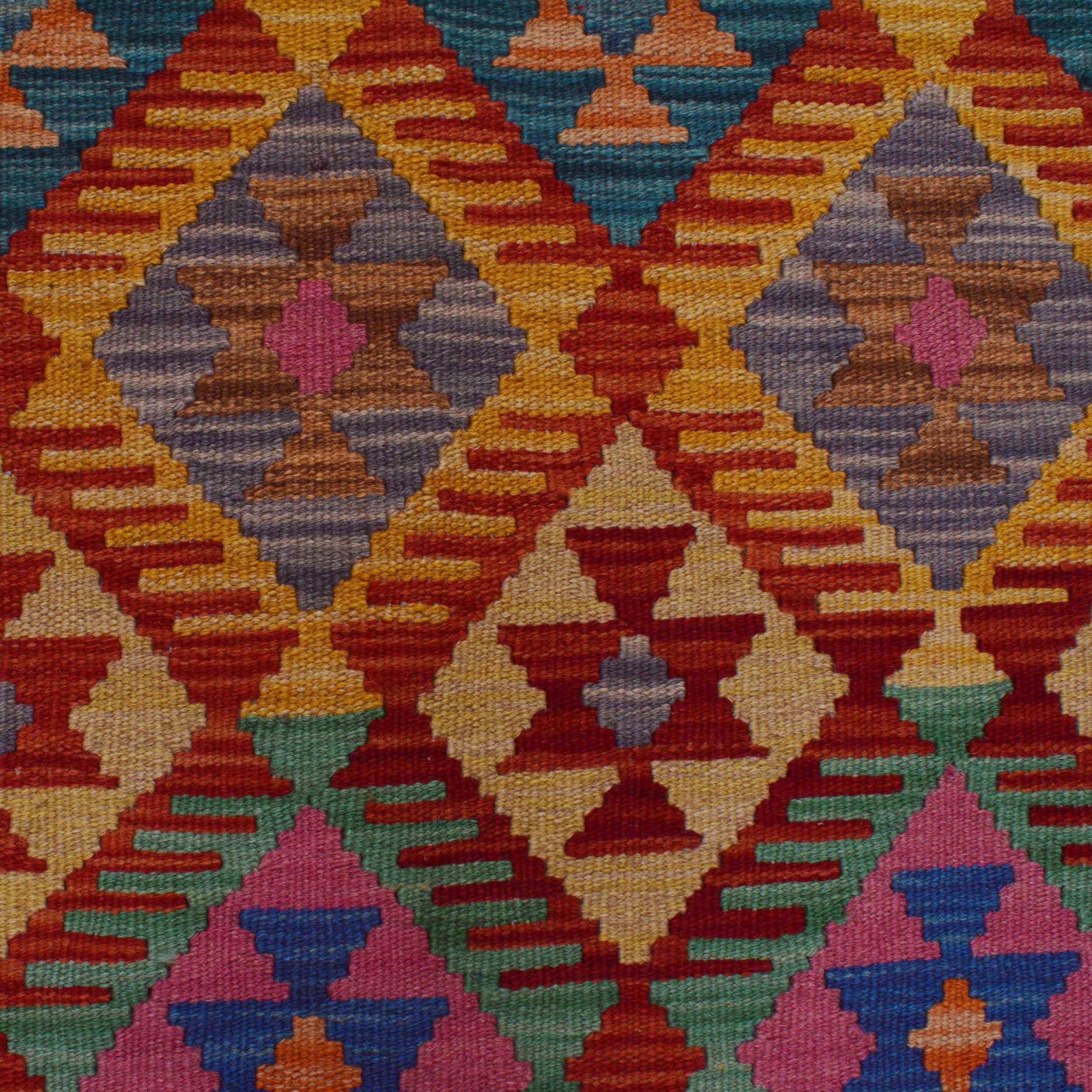 Handmade Wool Kilim Rug 50 x 73 in (ID P36124)