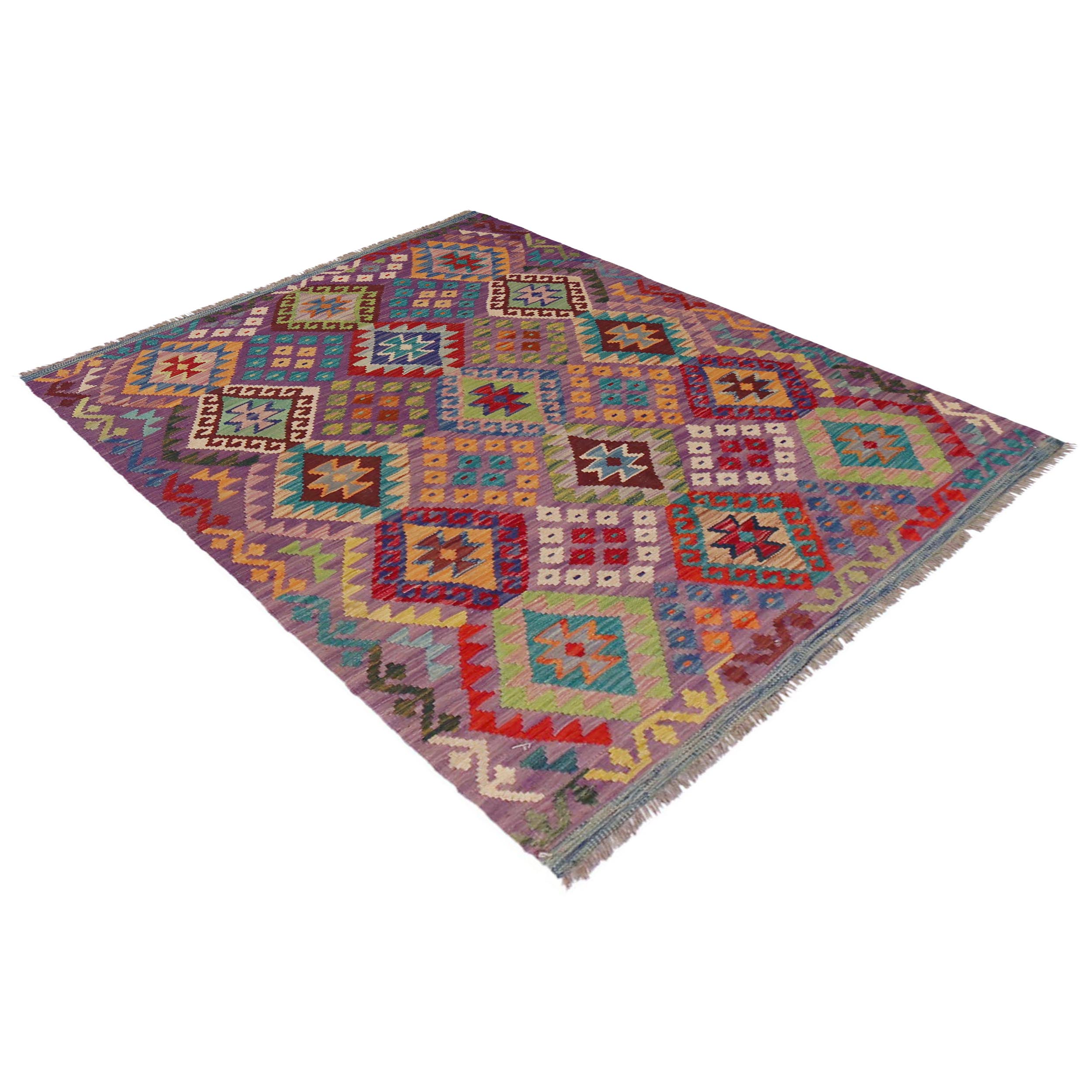 Handmade Wool Kilim Area Rug Premium Flatweave 49x70 (ID P36126)
