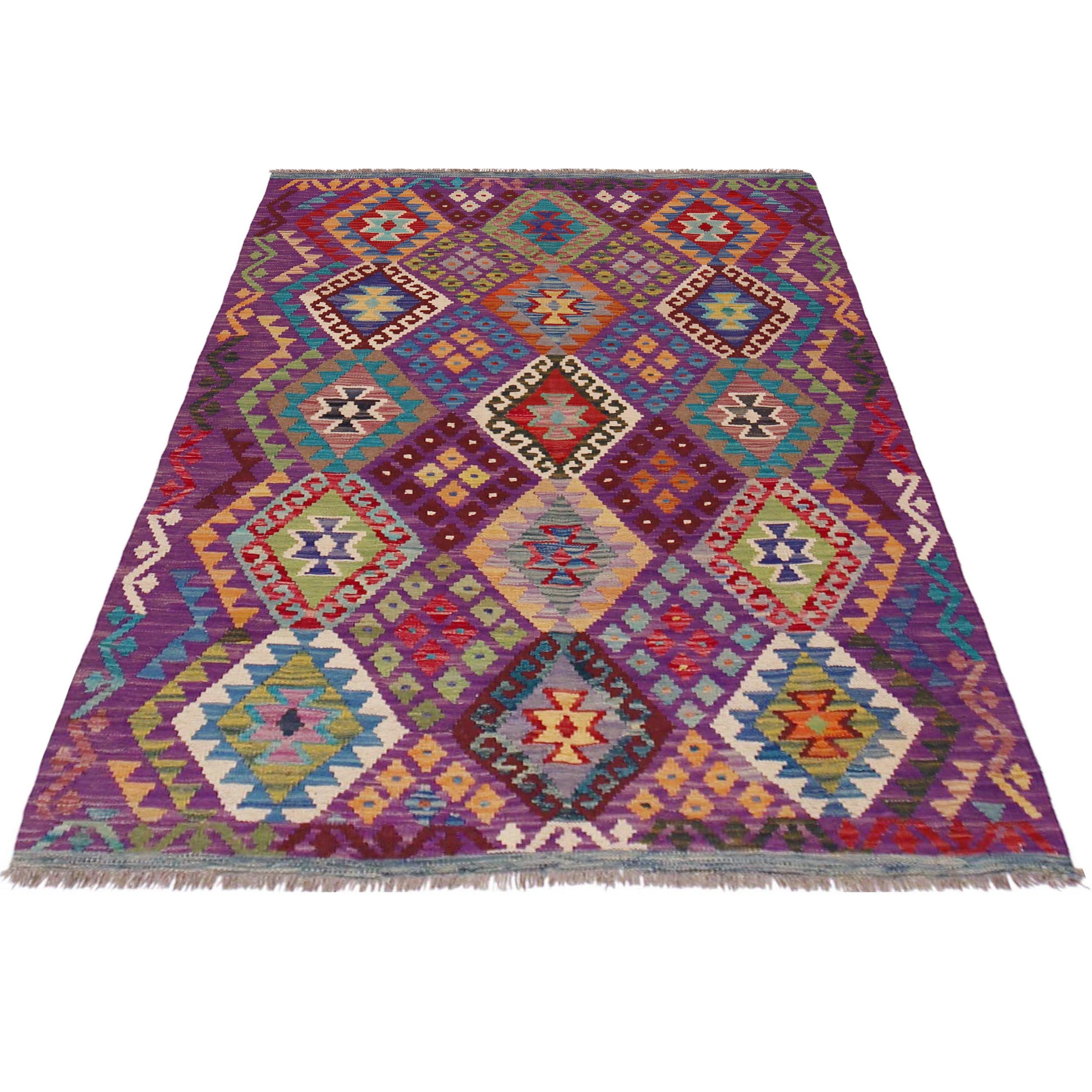 Handmade Wool Area Rug 128 x 180 (cm) (ID P36128)