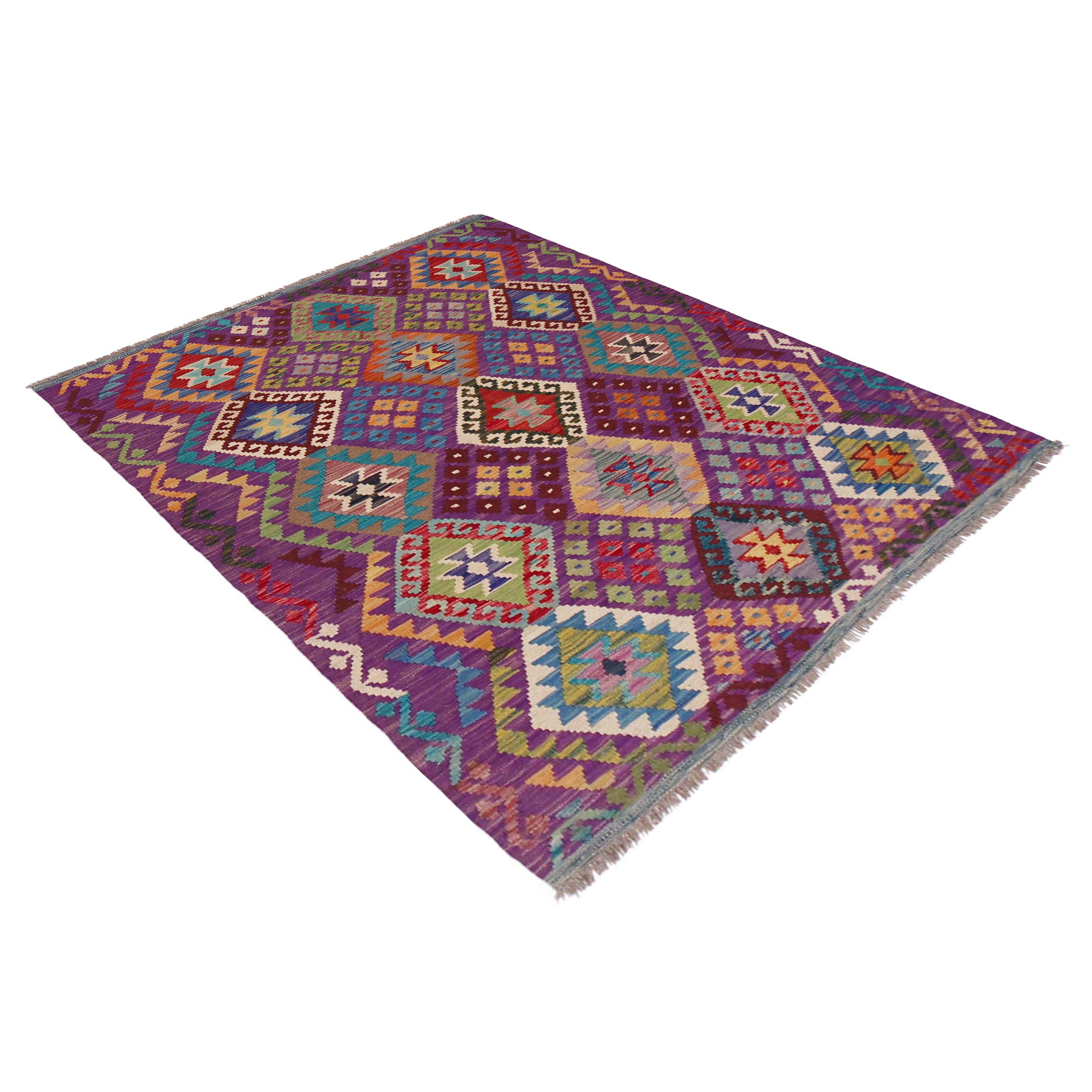 Handmade Wool Area Rug 128 x 180 (cm) (ID P36128)