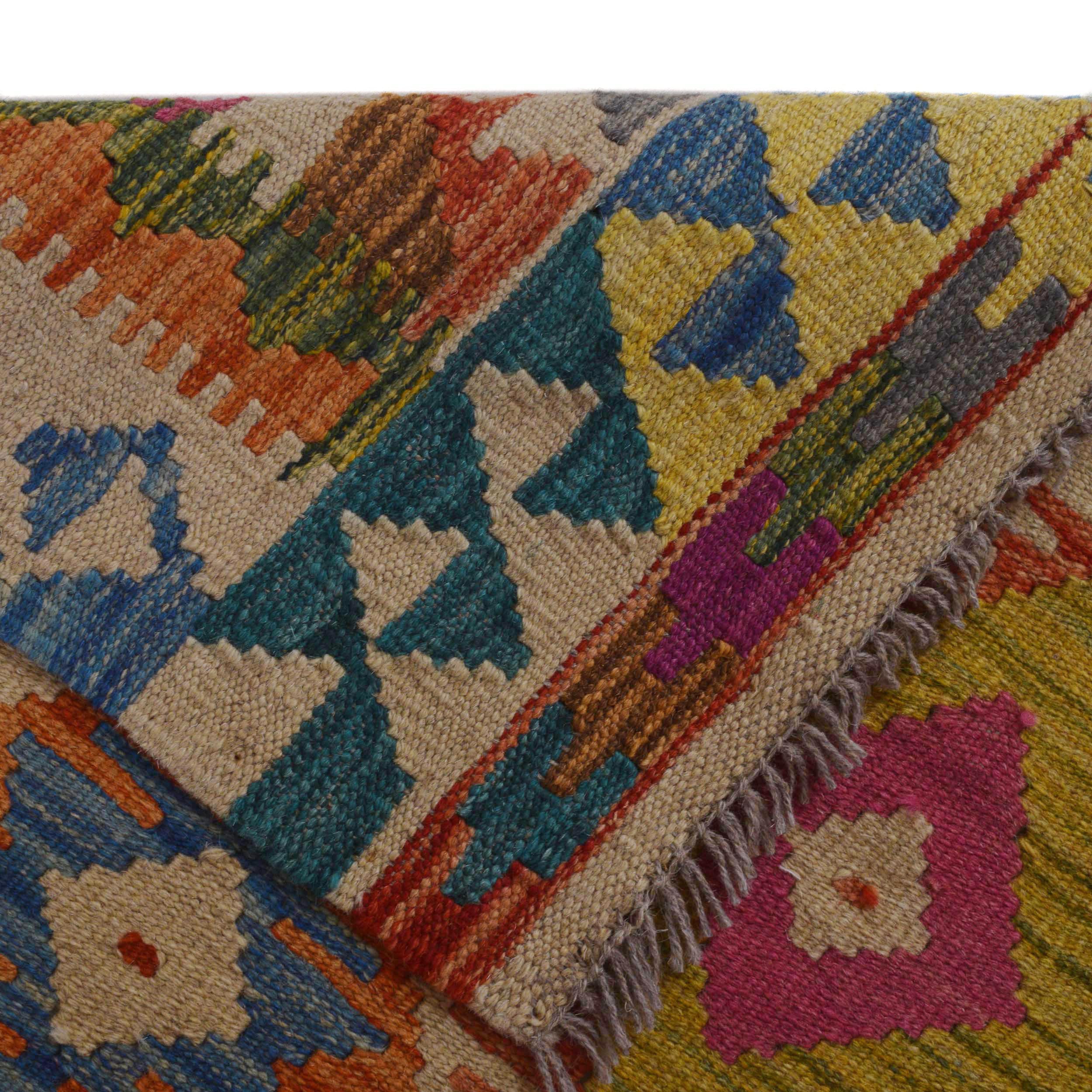 Handmade Wool Area Rug 127 x 172 cm (ID 36129)