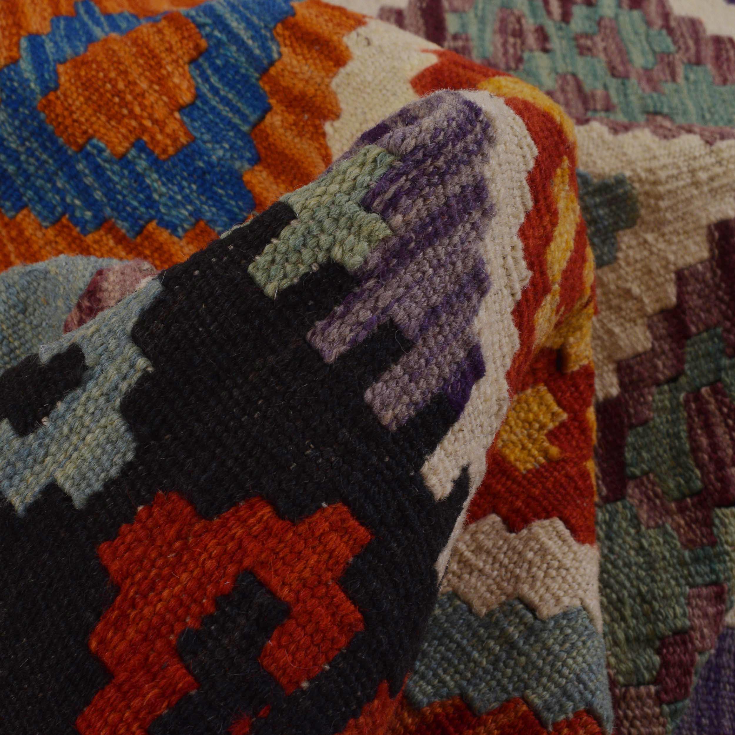 Handmade Wool Kilim Rug 126 x 172 cm (ID P36130)