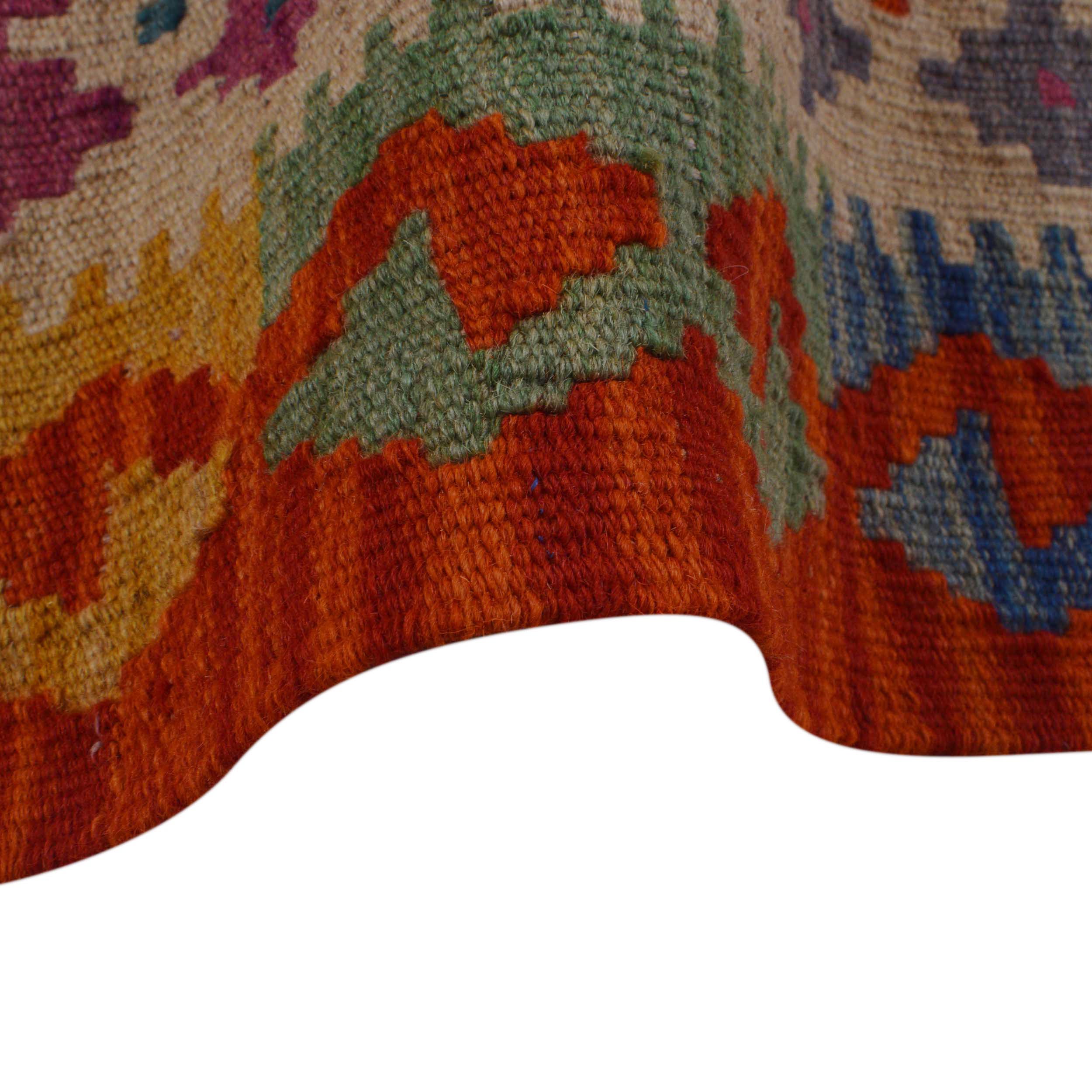 Handmade Kilim Wool Area Rug 183x254cm (ID P36138)