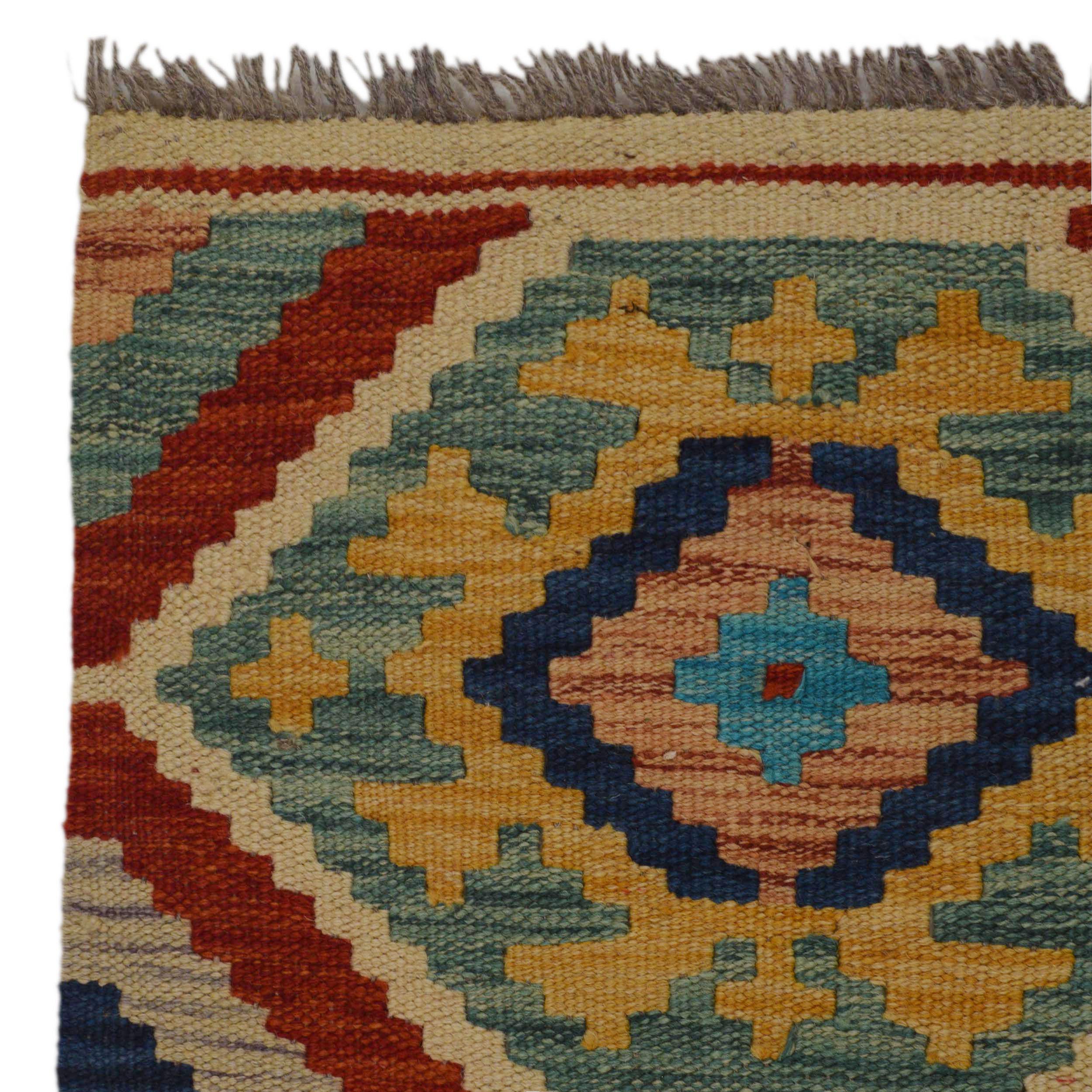 Handmade Kilim Wool Rug 103 x 153 (cm) (ID P36140)