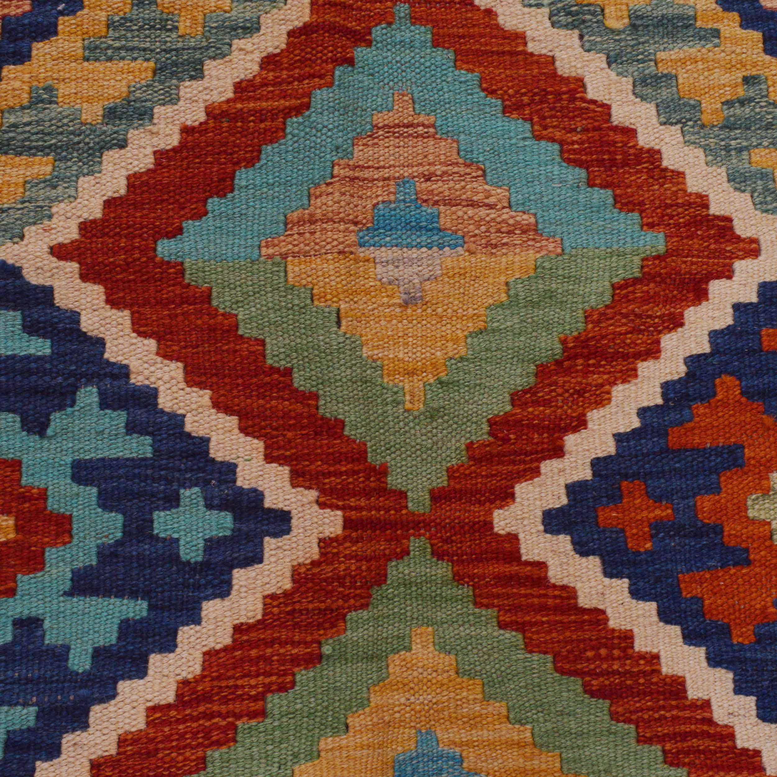 Handmade Kilim Wool Rug 103 x 153 (cm) (ID P36140)