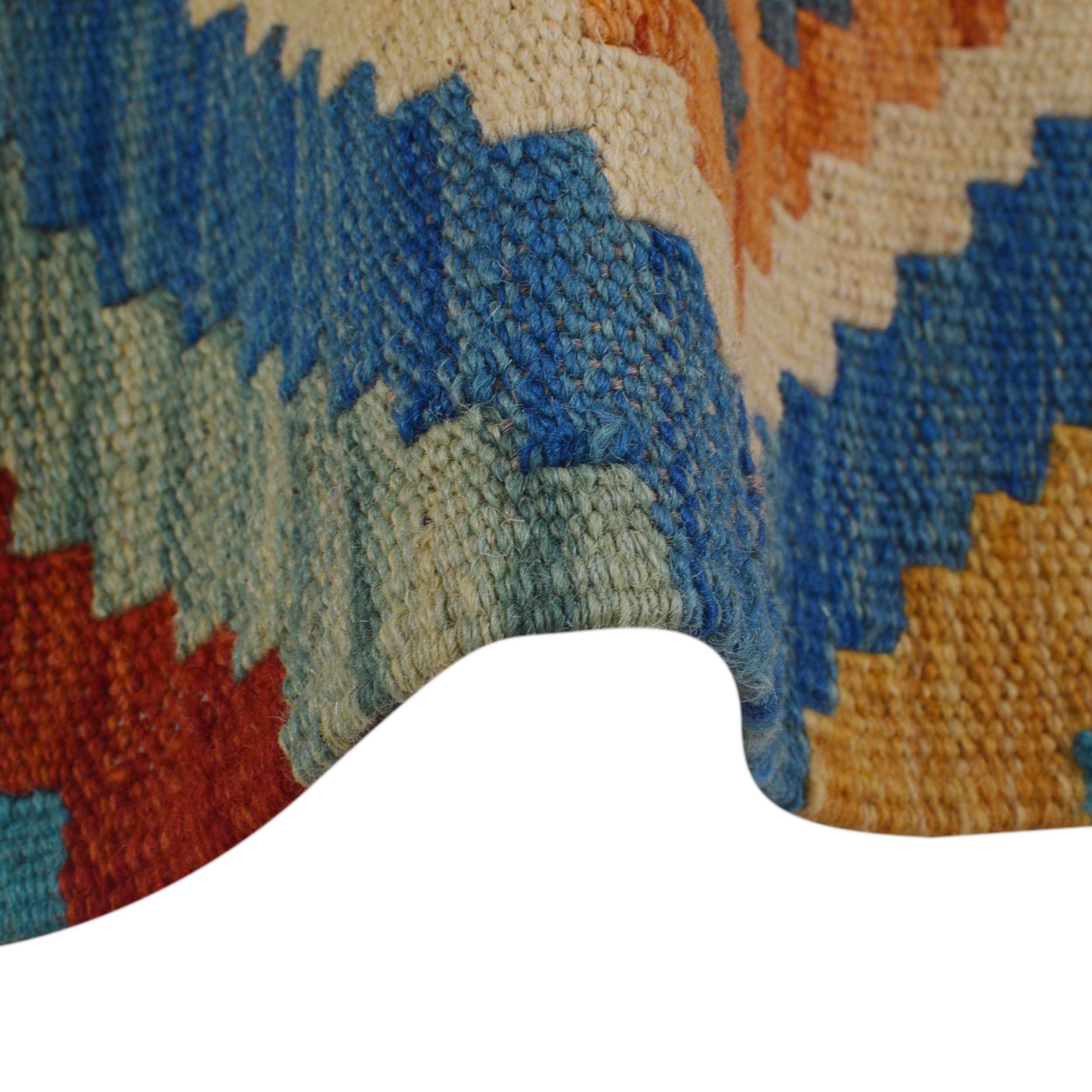 Handmade Kelim Wool Carpet 101 x 144 (cm) (ID P36141)