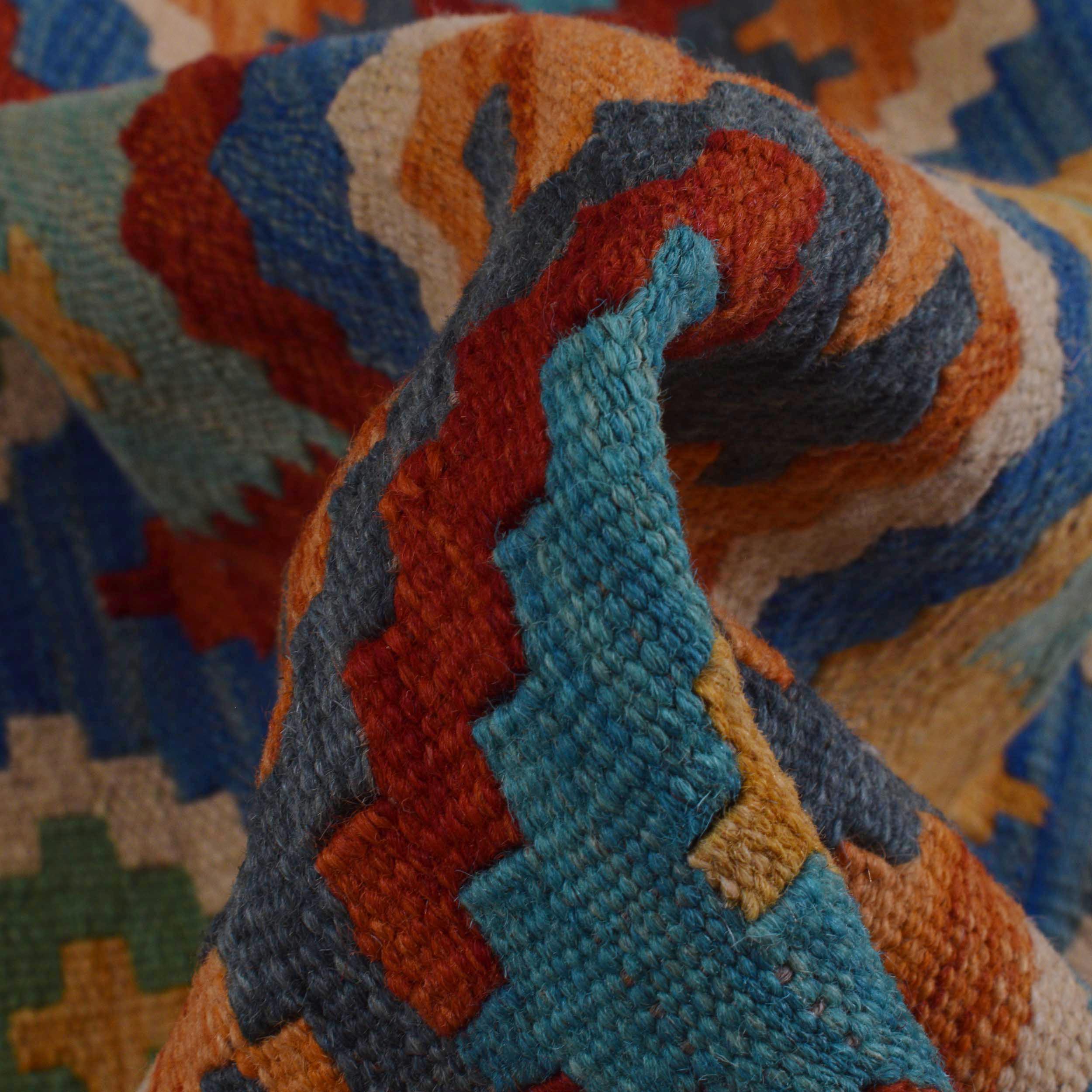 Handmade Kelim Wool Carpet 101 x 144 (cm) (ID P36141)