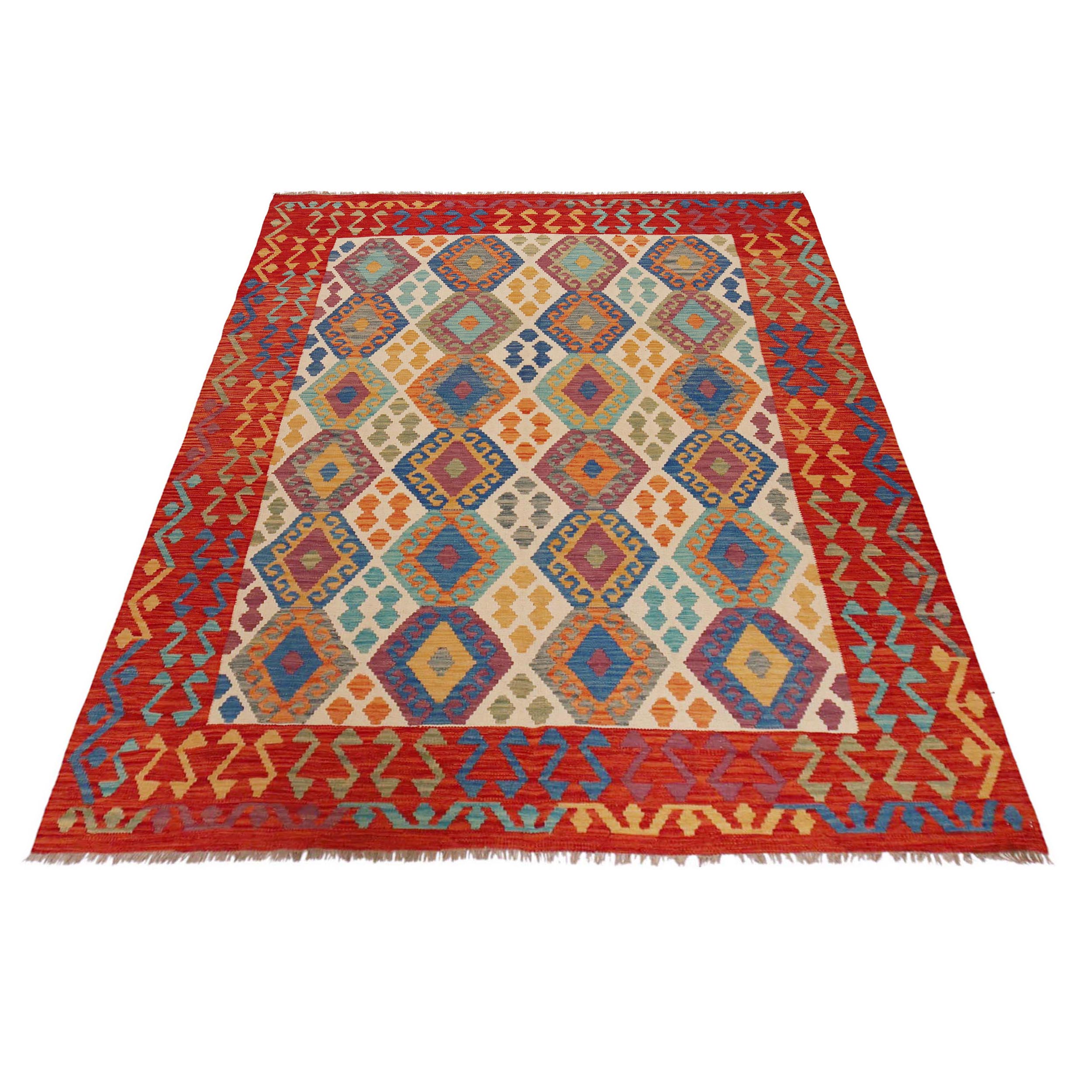 Handmade Wool Rug Oriental 184 x 247 cm (ID P36144)