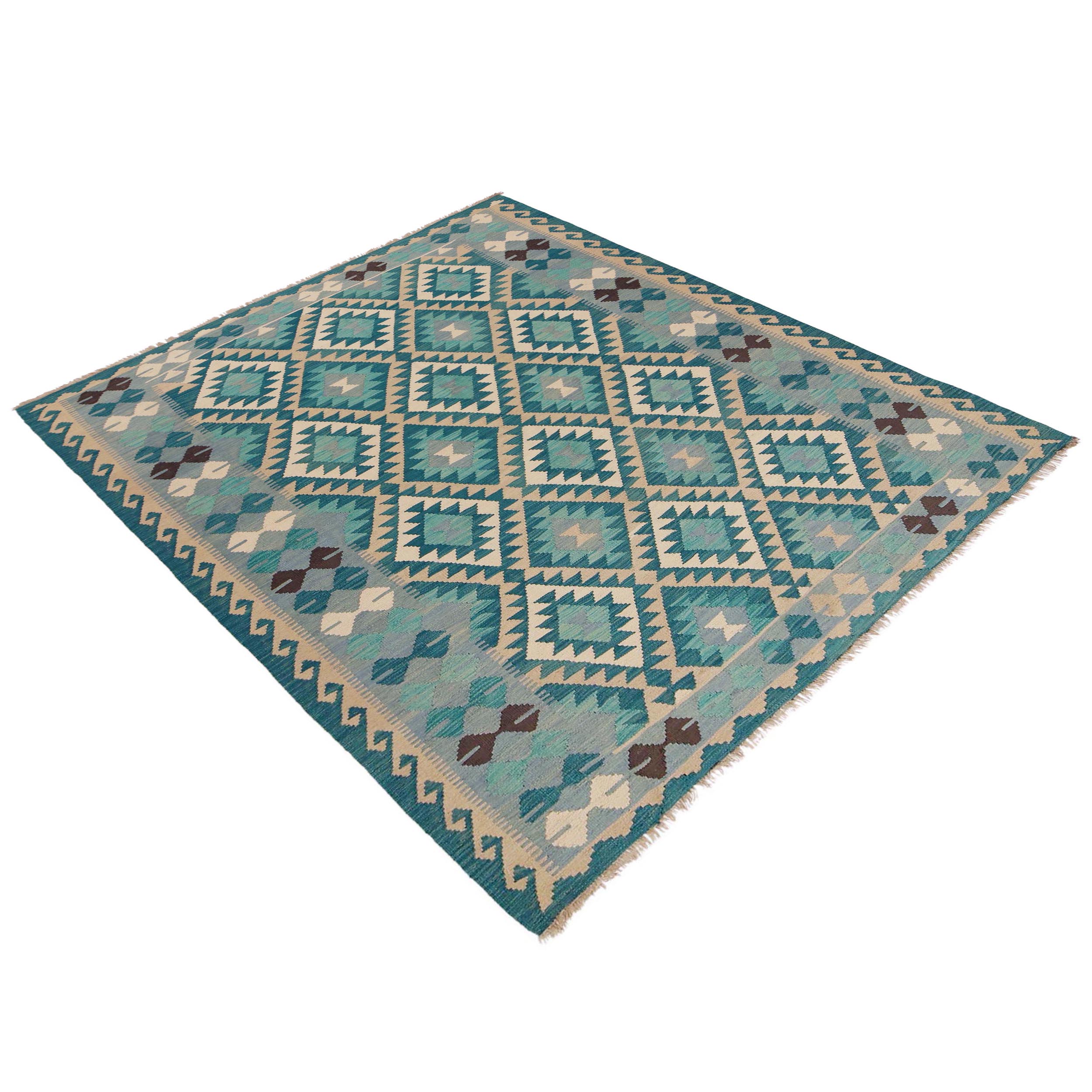 Handmade Wool Area Rug 178 x 240 cm (ID P36145)