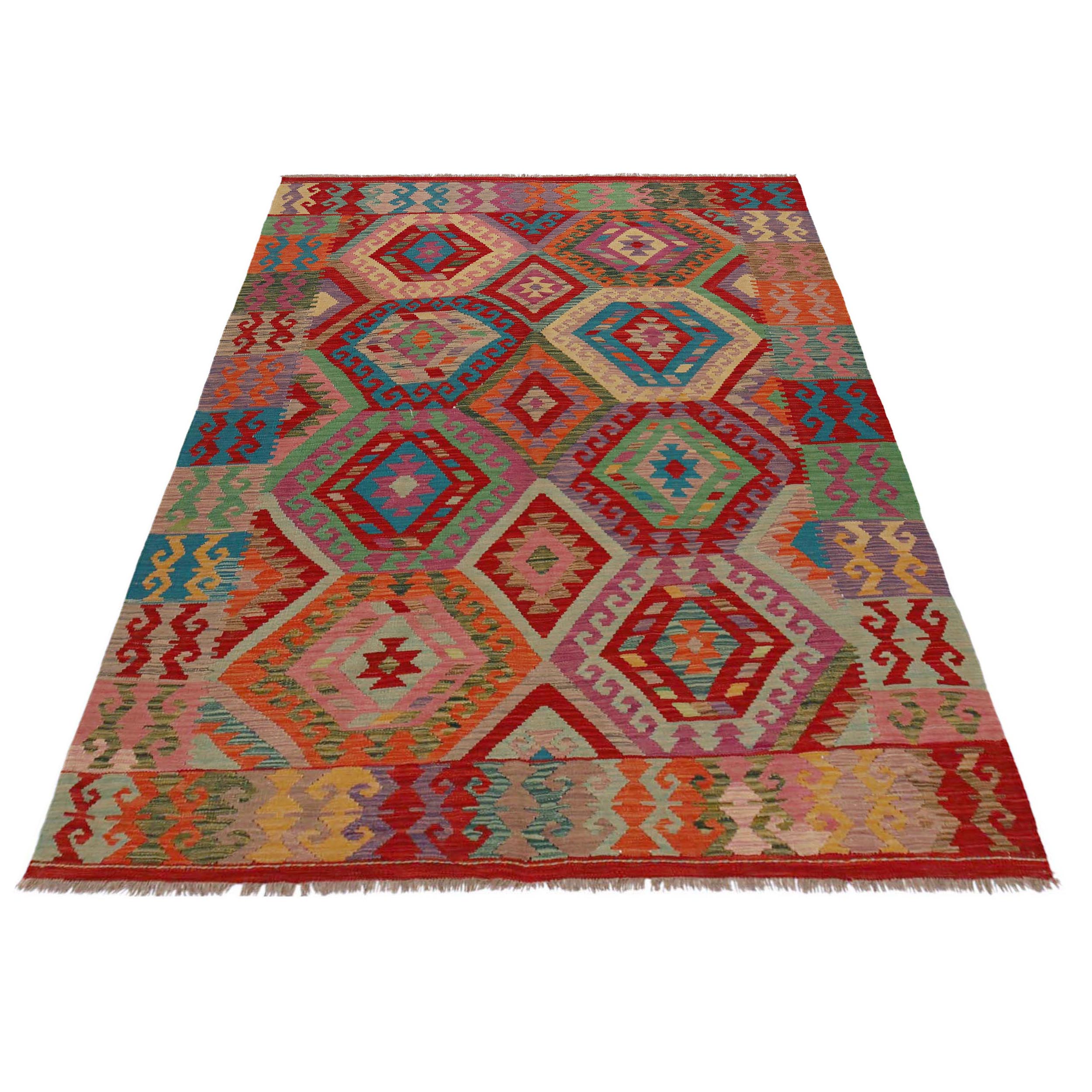 Handmade Wool Area Rug 172 x 247 cm (ID P36146)