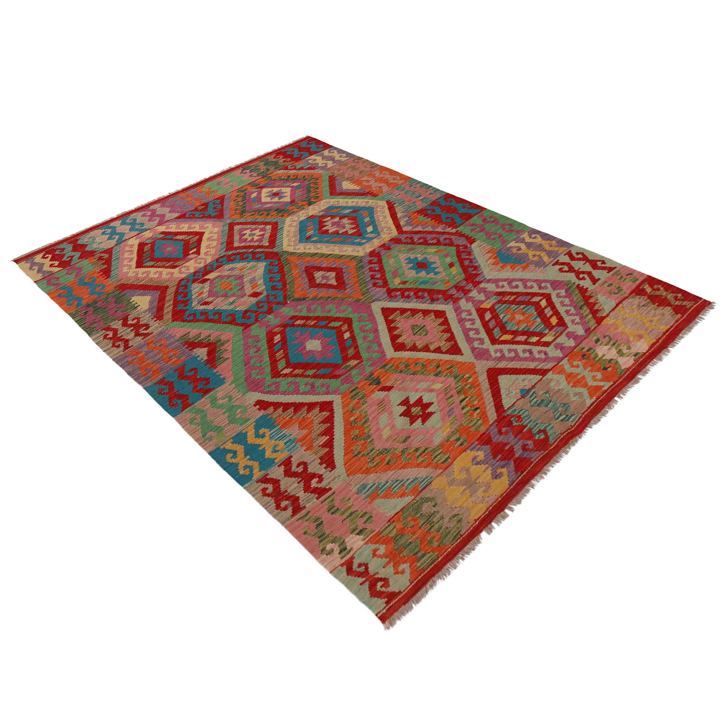 Handmade Wool Area Rug 172 x 247 cm (ID P36146)