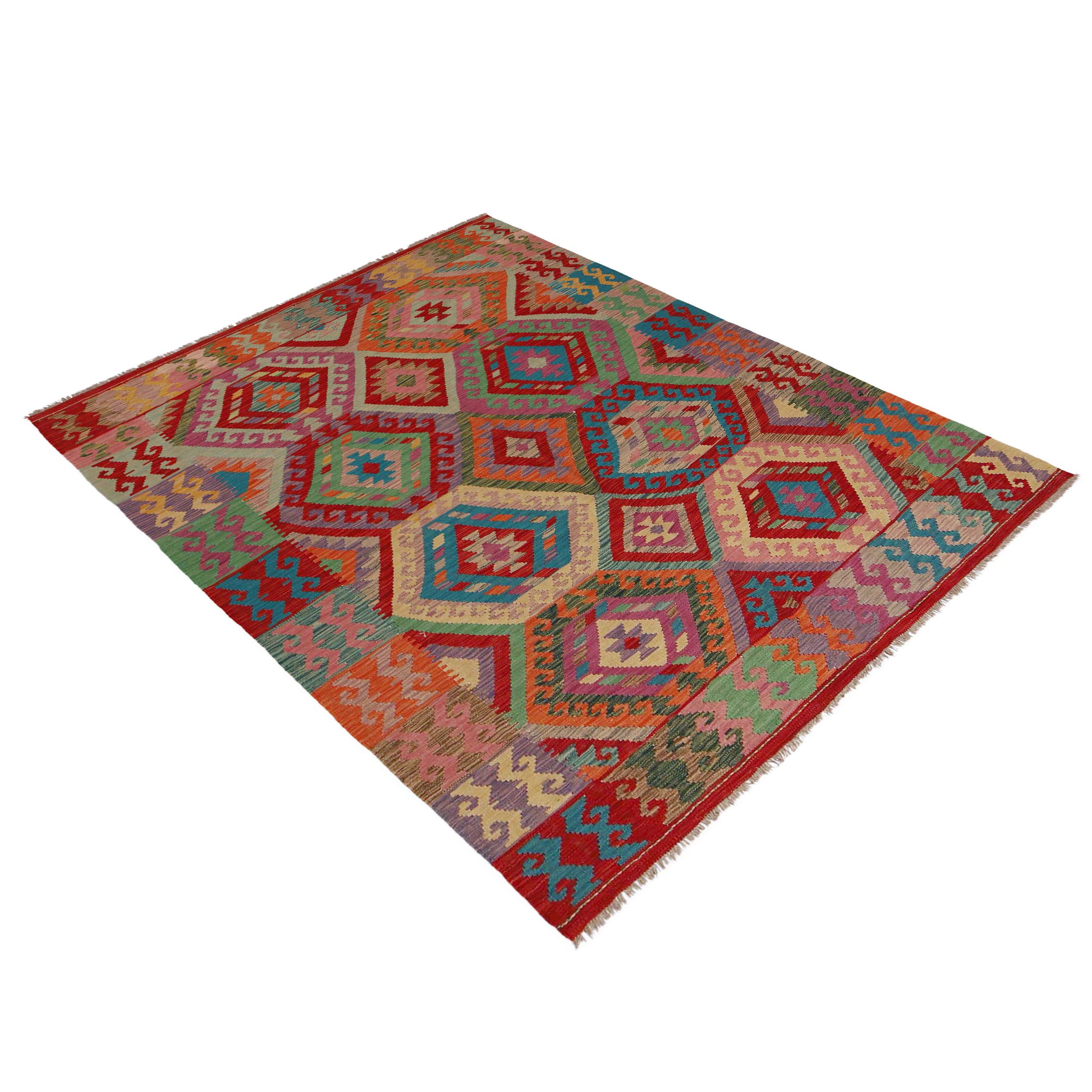 Handmade Wool Area Rug 172 x 247 cm (ID P36146)