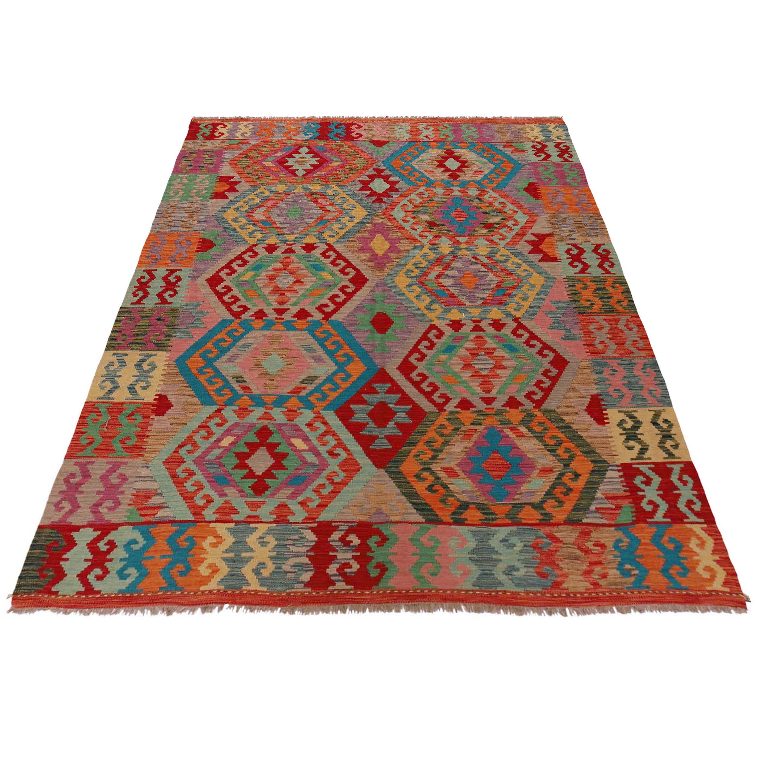 Handmade Wool Kilim Rug 179 x 247 cm (ID P36147)