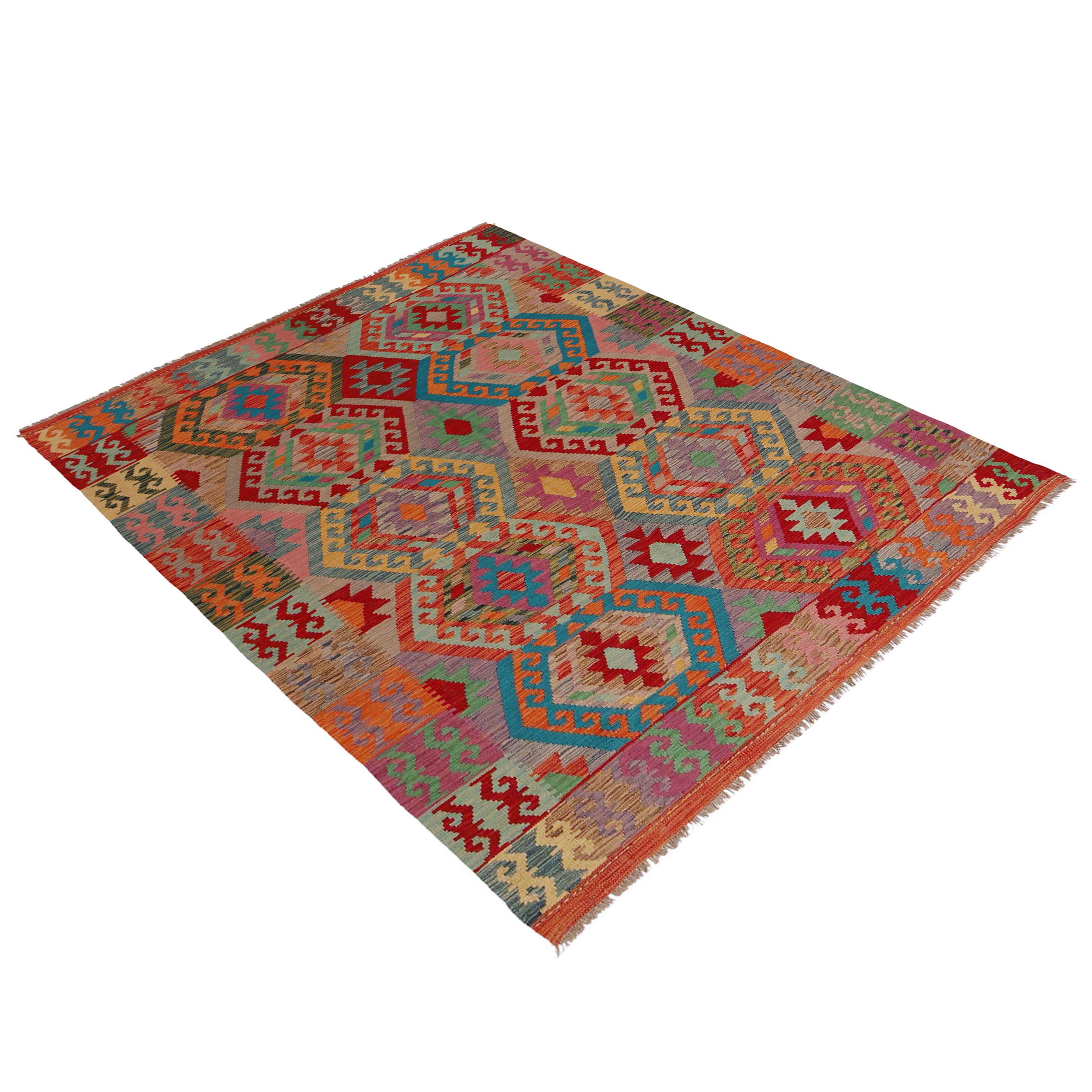 Handmade Wool Kilim Rug 179 x 247 cm (ID P36147)