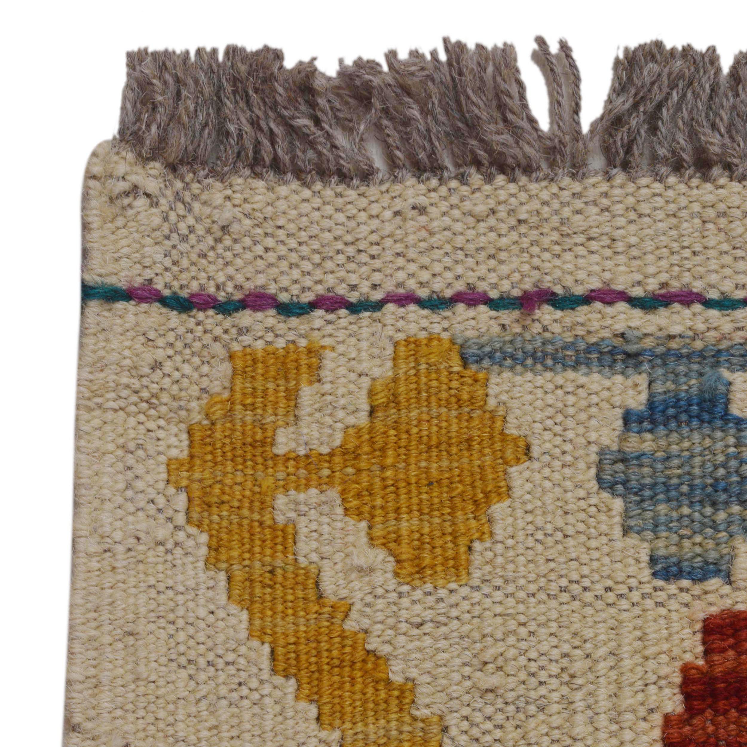 Handmade Wool Kilim Area Rug 176x247 cm (ID P36148)