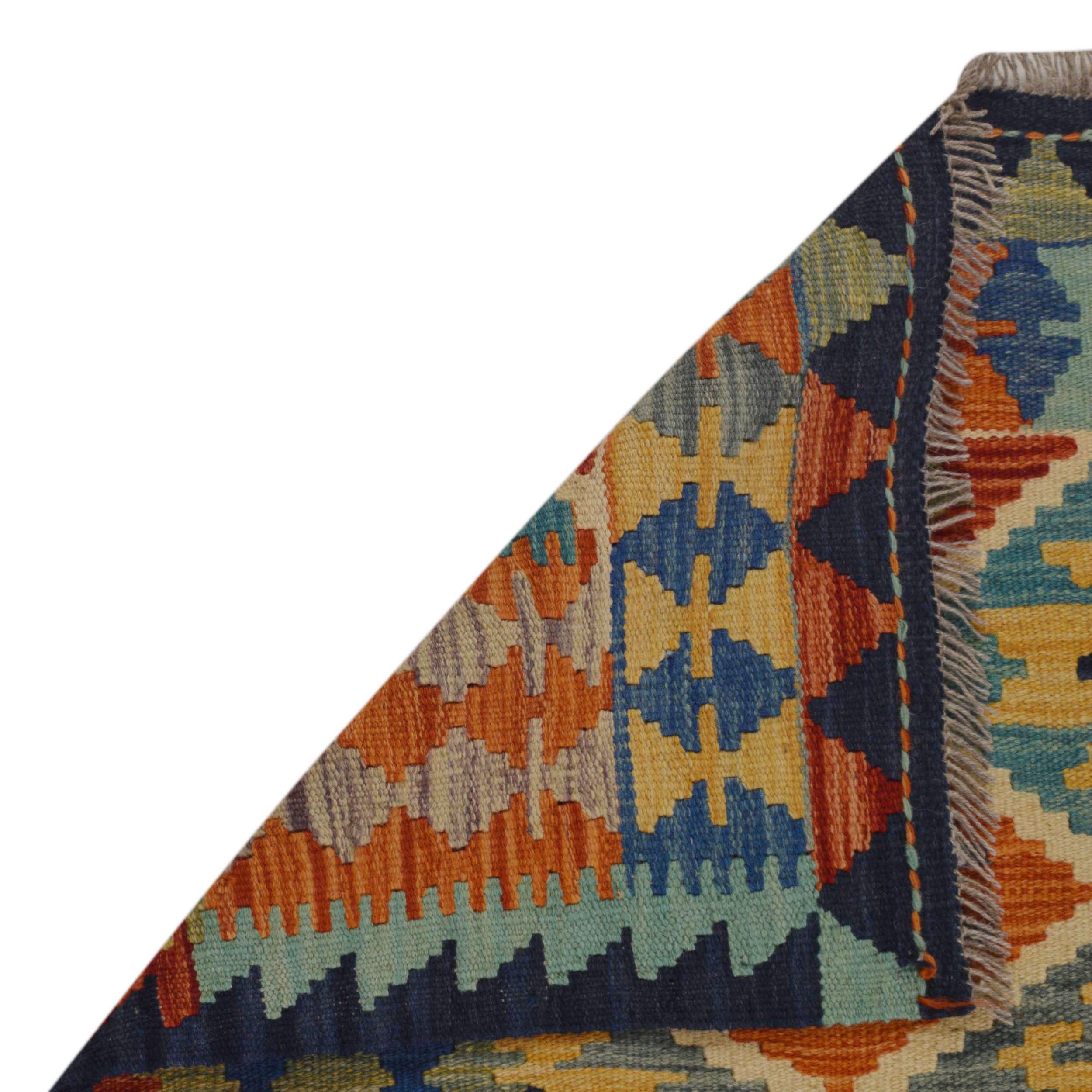 Handmade Wool Kilim Rug 105 x 150 cm (ID P36262)