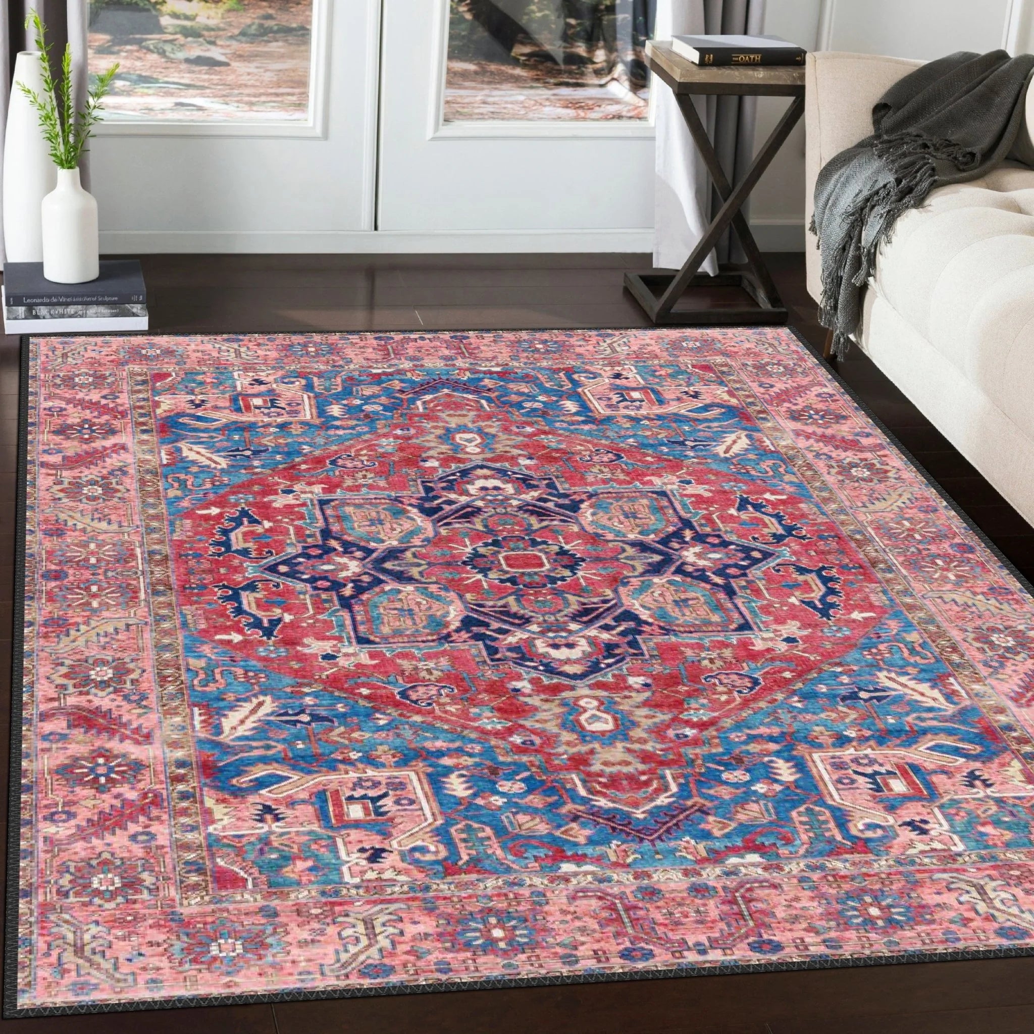 Persian Style Medallion Rug - Aladdinrugs