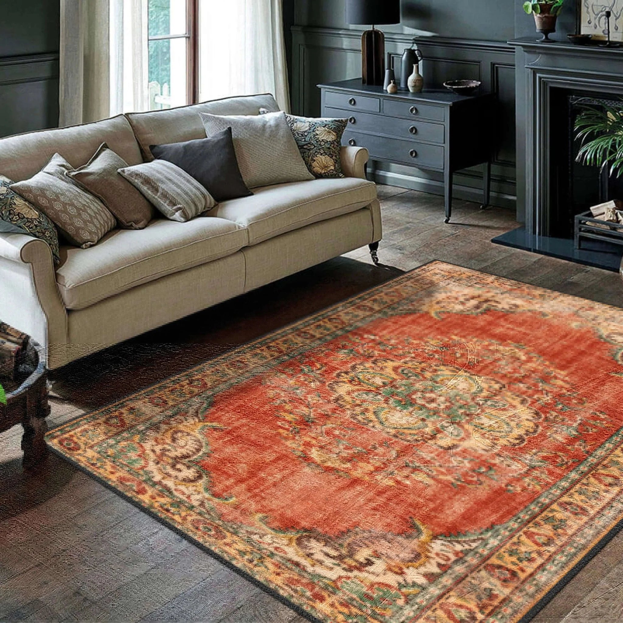 Rustic Entry Runner Rug - Aladdinrugs