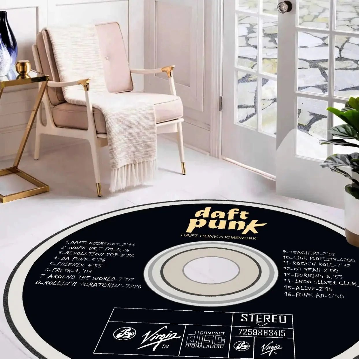 Daft Punk CD Rug - Aladdinrugs