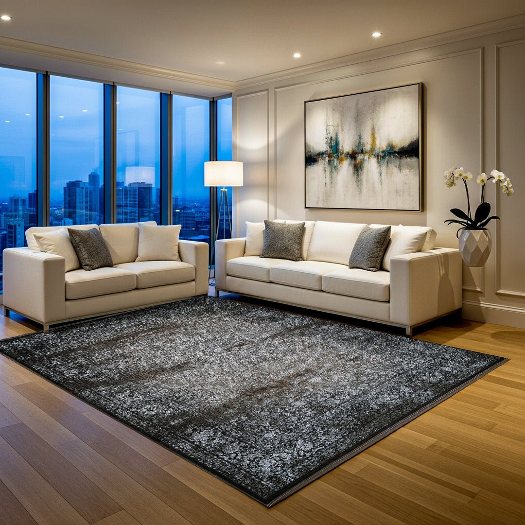 Heaven Distressed Floral Rug – Light Luxury Finish - 247 - Aladdinrugs