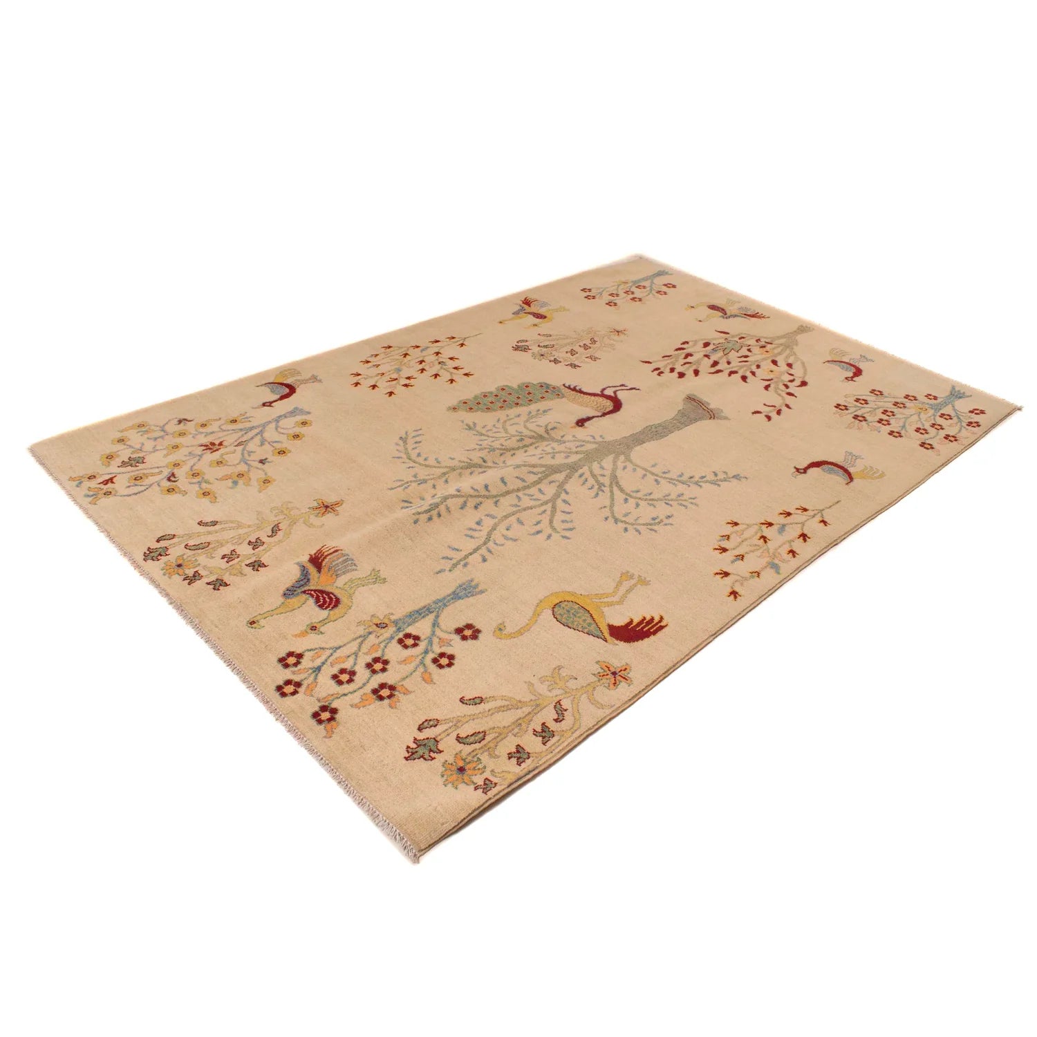 Hand-Knotted Tree of Life Carpet 163 x 247 (cm) - No. W34062