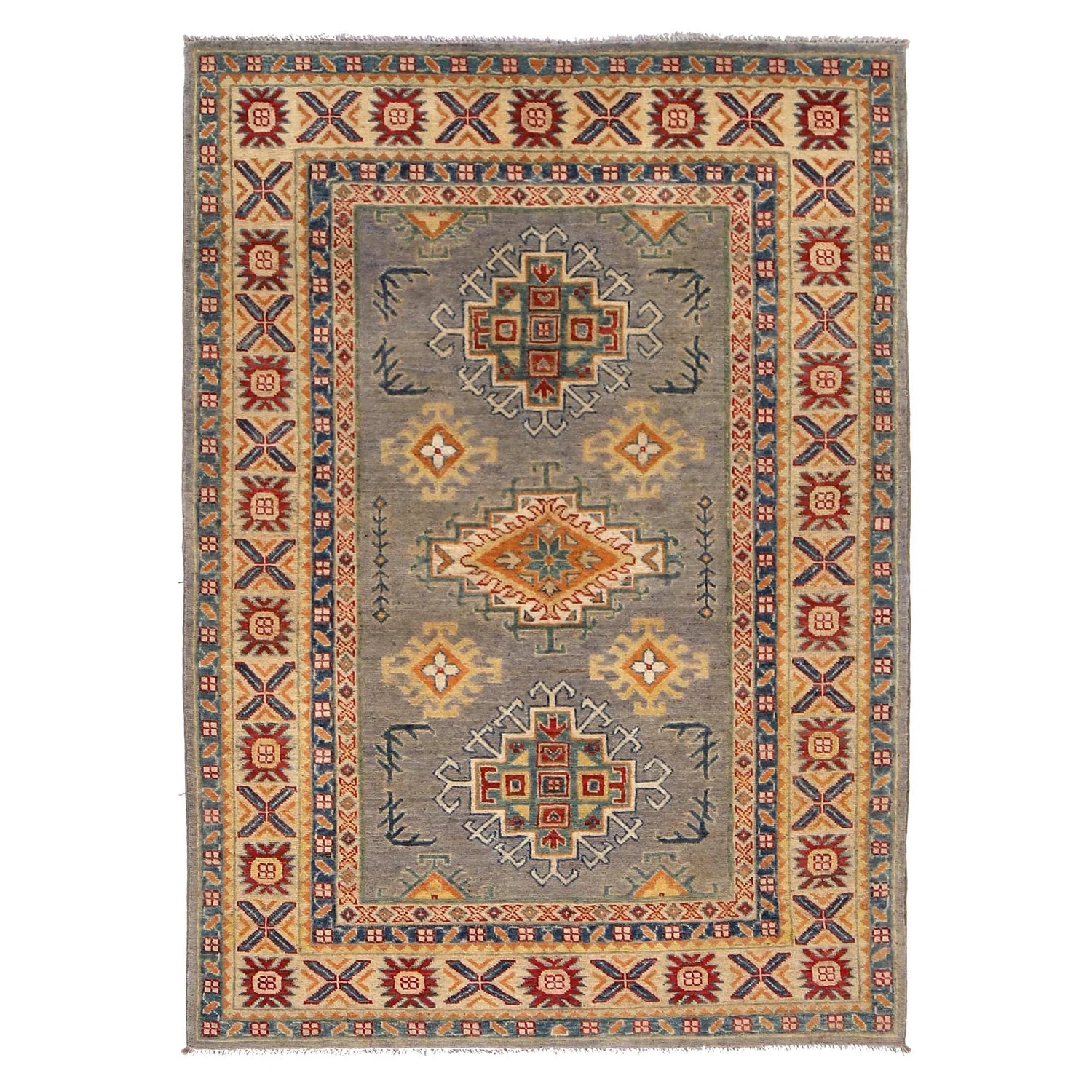 Hand Knotted Kazak Rug 126 x 180 (cm) - No. W34063