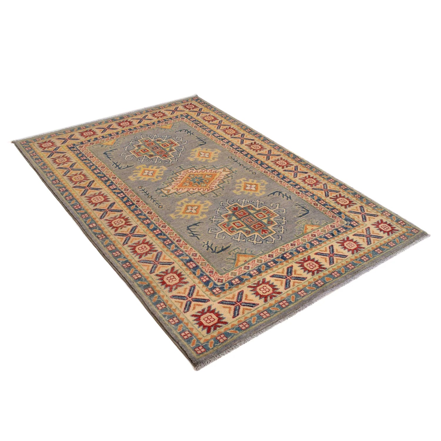 Hand Knotted Kazak Rug 126 x 180 (cm) - No. W34063