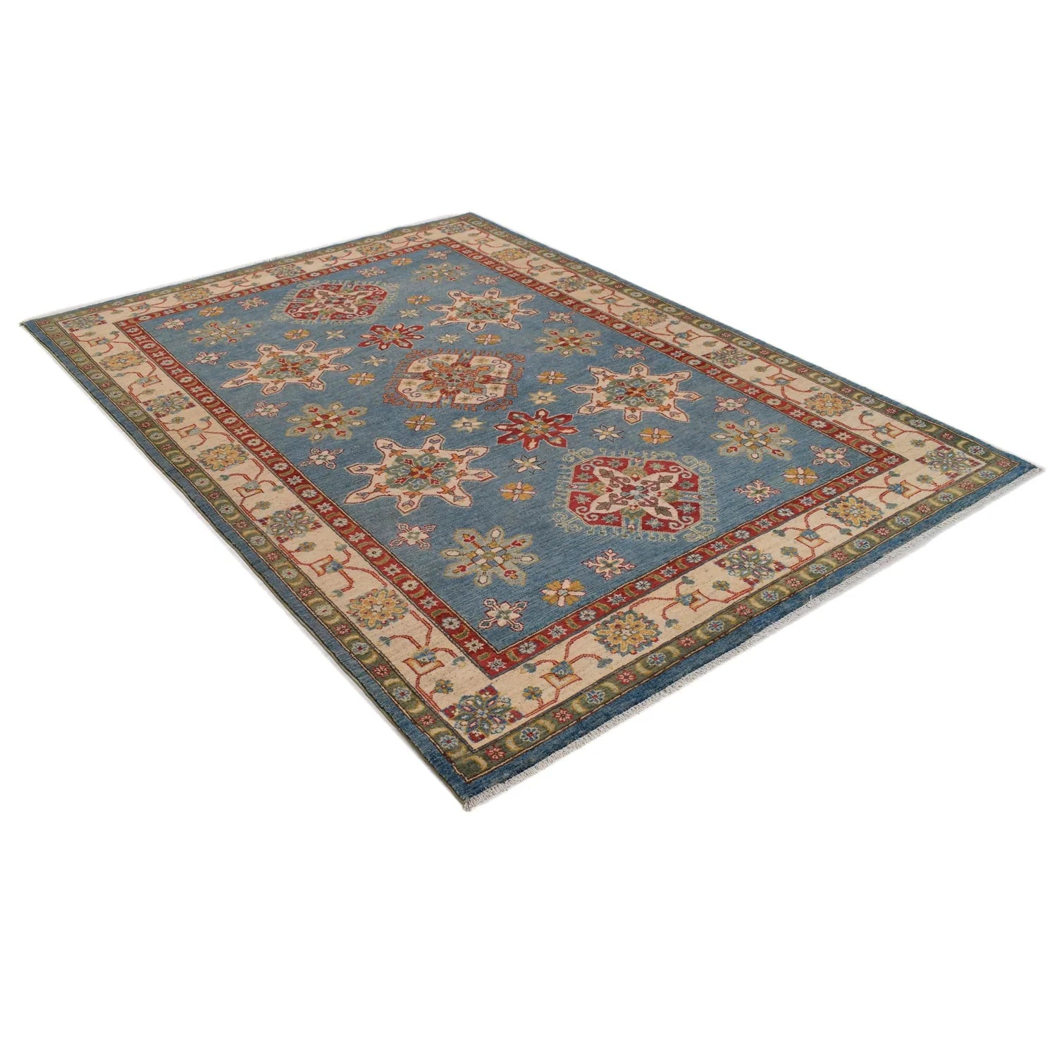 Blue Color Kazak Carpet 200 x 283 (cm) - No. W34076