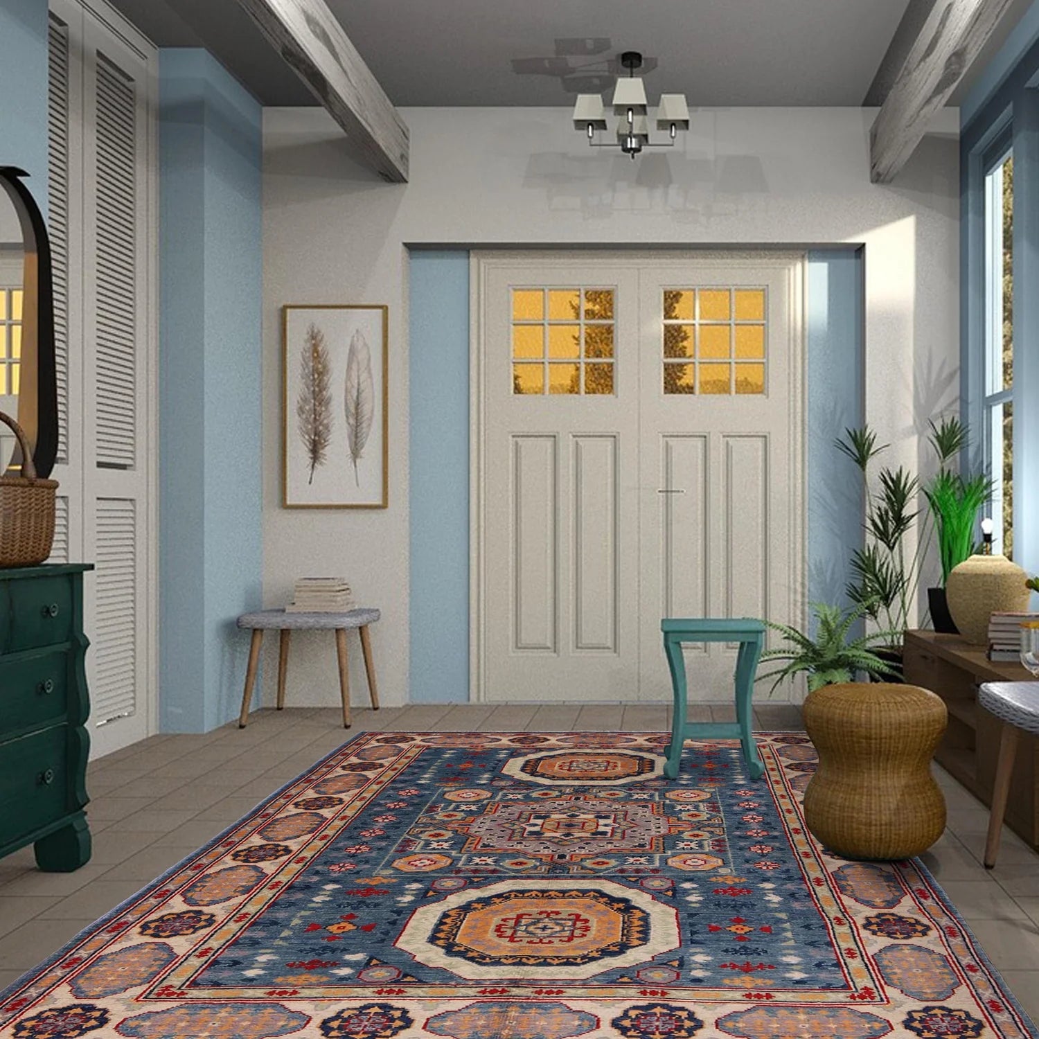 Oriental Kazak Rug 124 x 180 (cm) - No. W34120