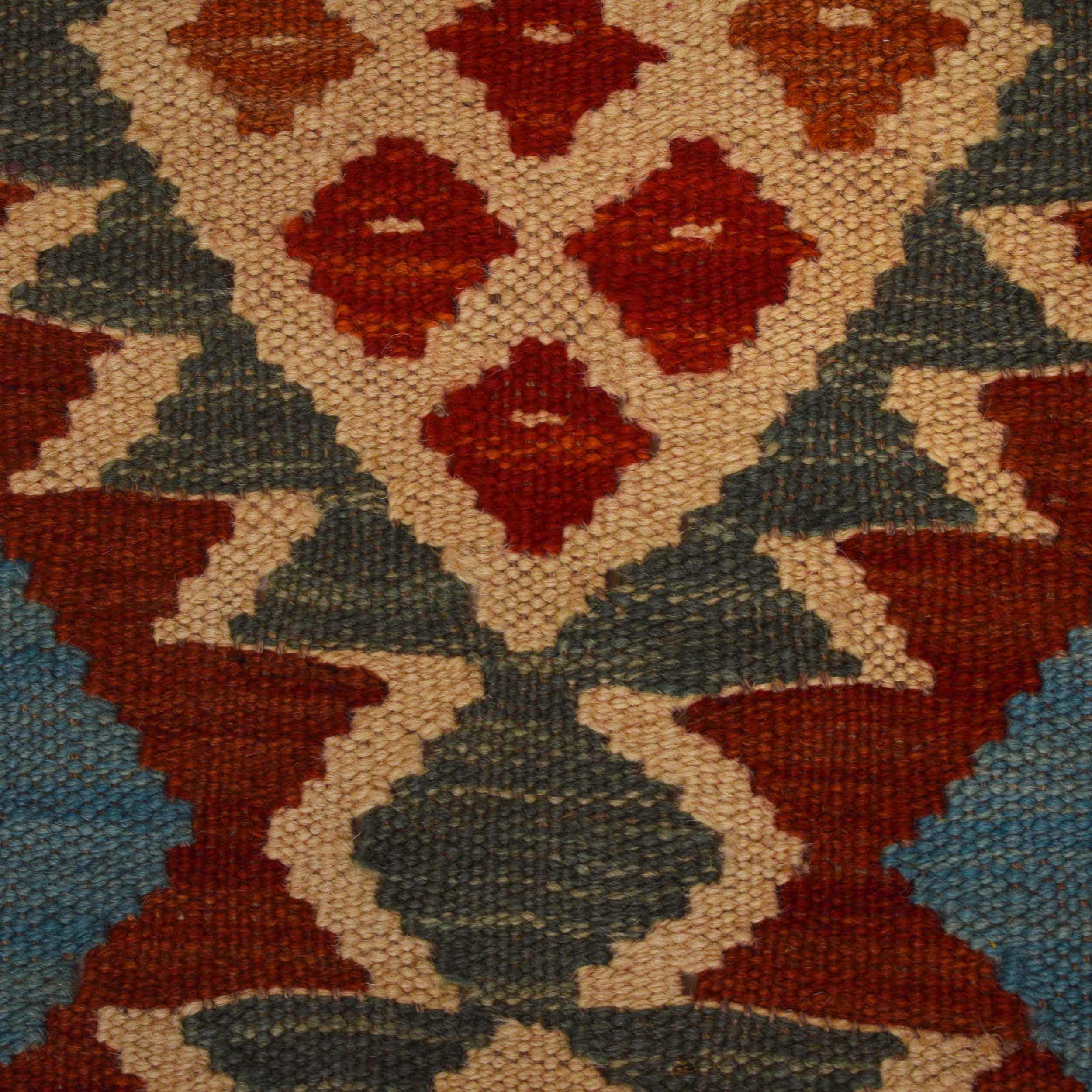 Vegetable Kelim Runner Wool Flatweave Rug W35527 24.8x75.6