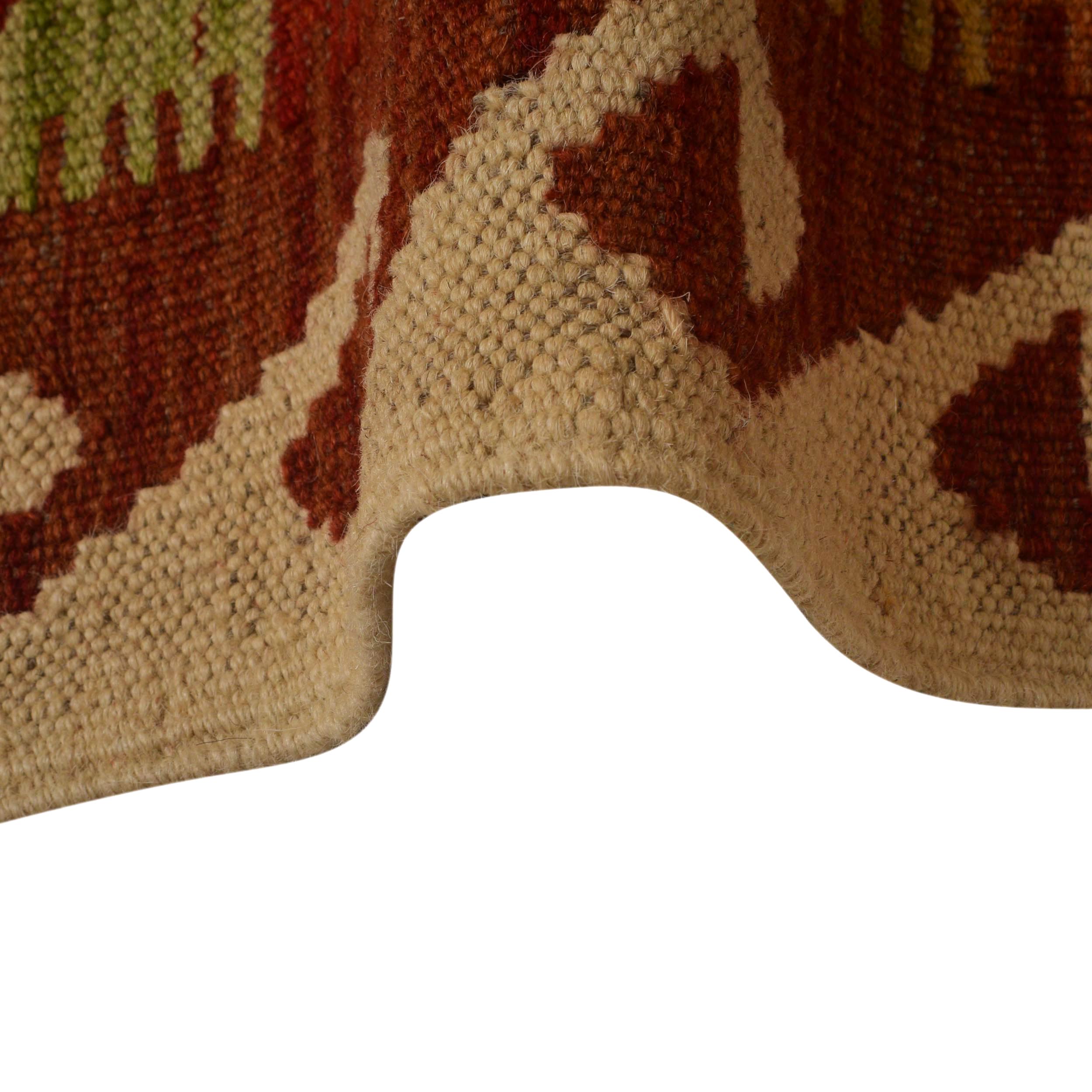 Vegetable Kelim Runner Wool Flatweave Rug W35527 24.8x75.6