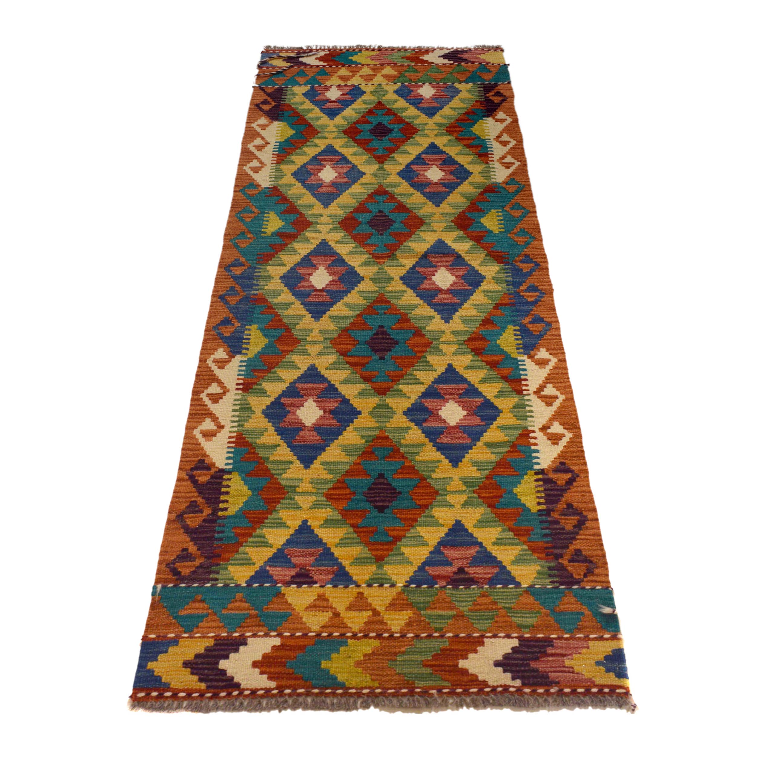 Vegetable Kilim Runner Rug 72x202 cm Carpet W35543