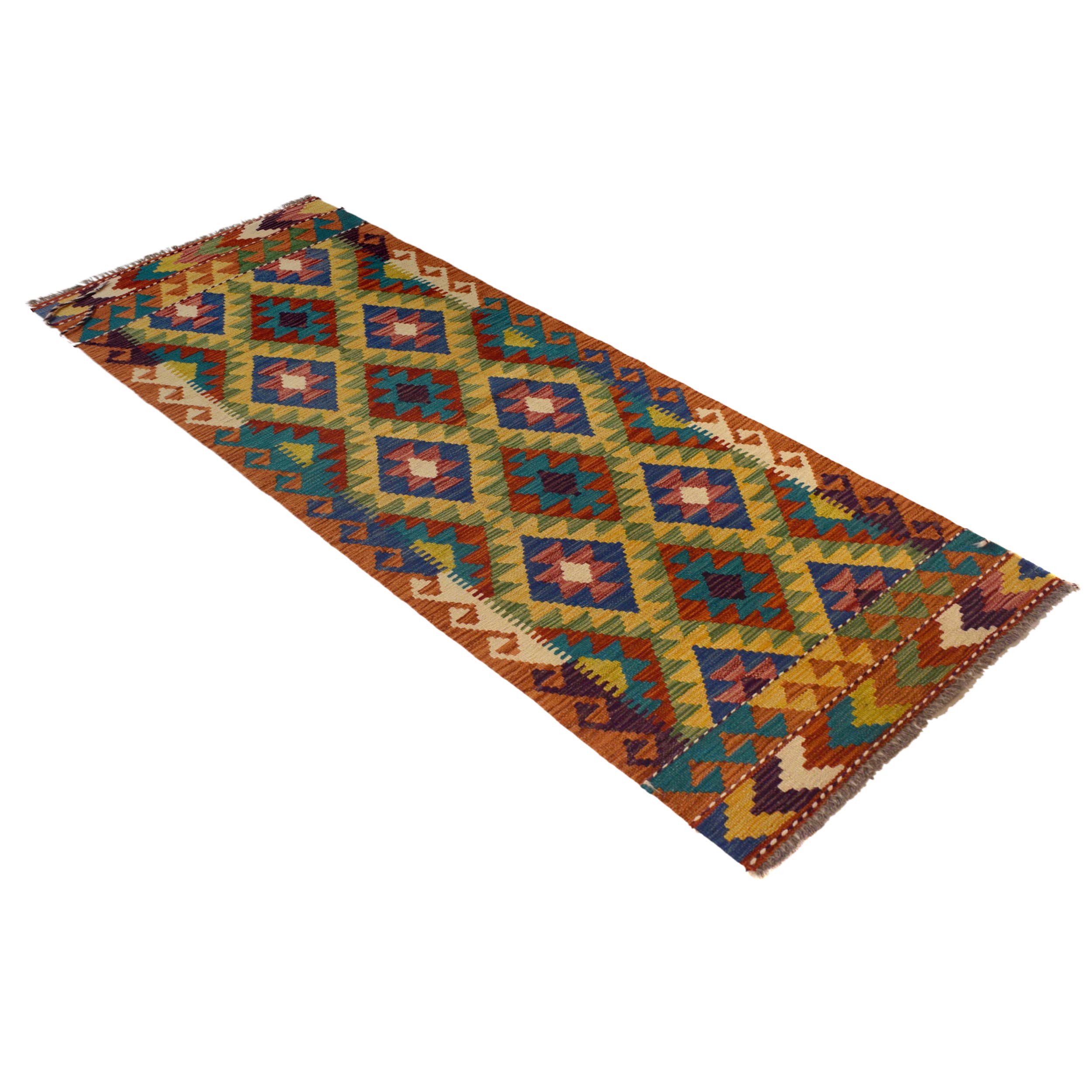 Vegetable Kilim Runner Rug 72x202 cm Carpet W35543