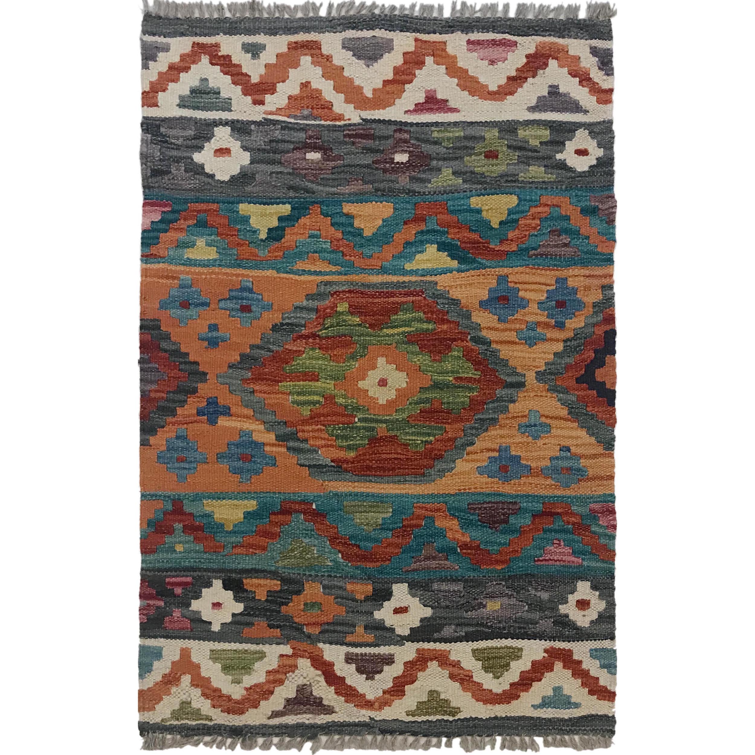 Vegetable Kilim Multi Rug – 59x92 cm – Carpet ID: W35570