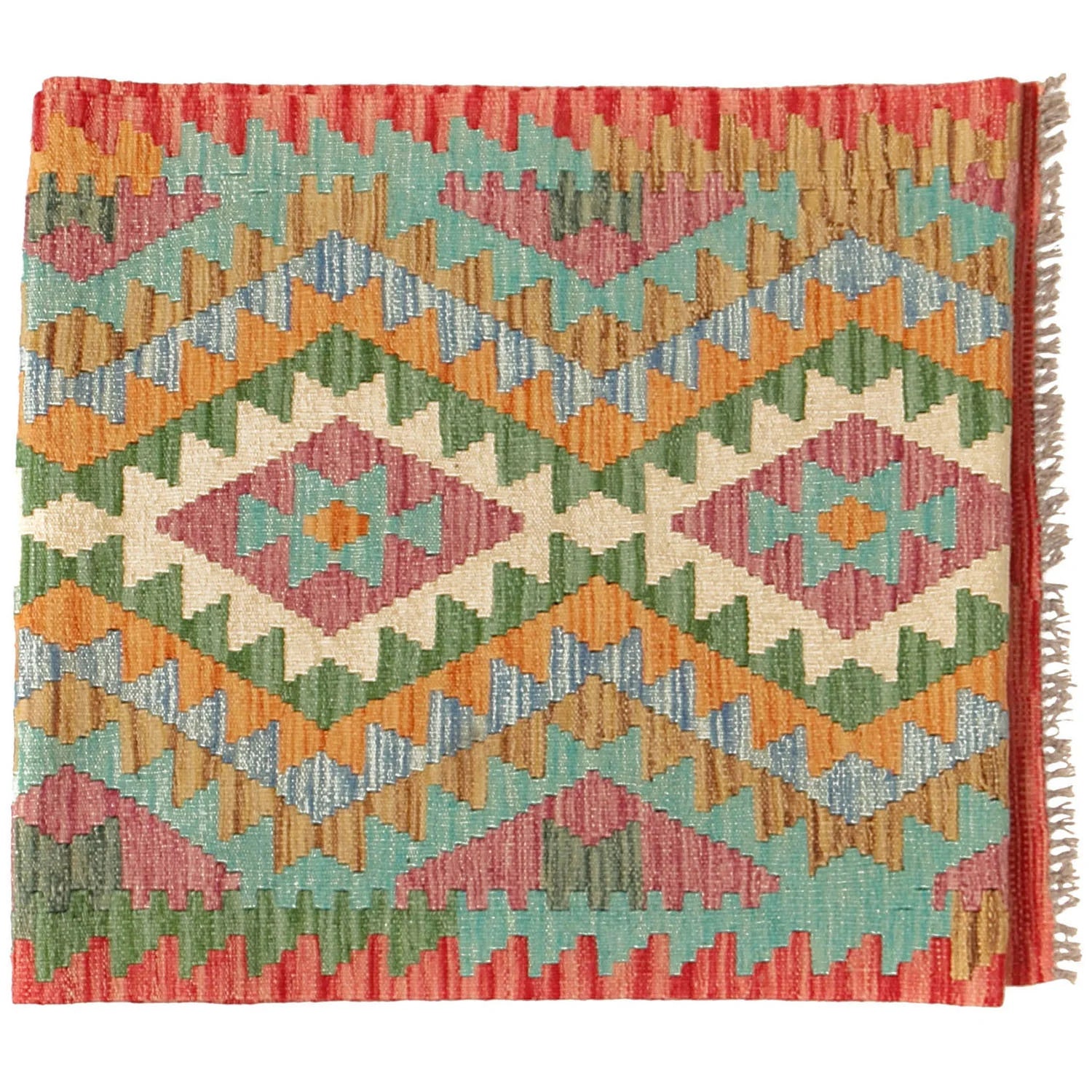 Handmade Natural Wool Kilim Runner Rug 83 ×  297 cm – No. Y14200