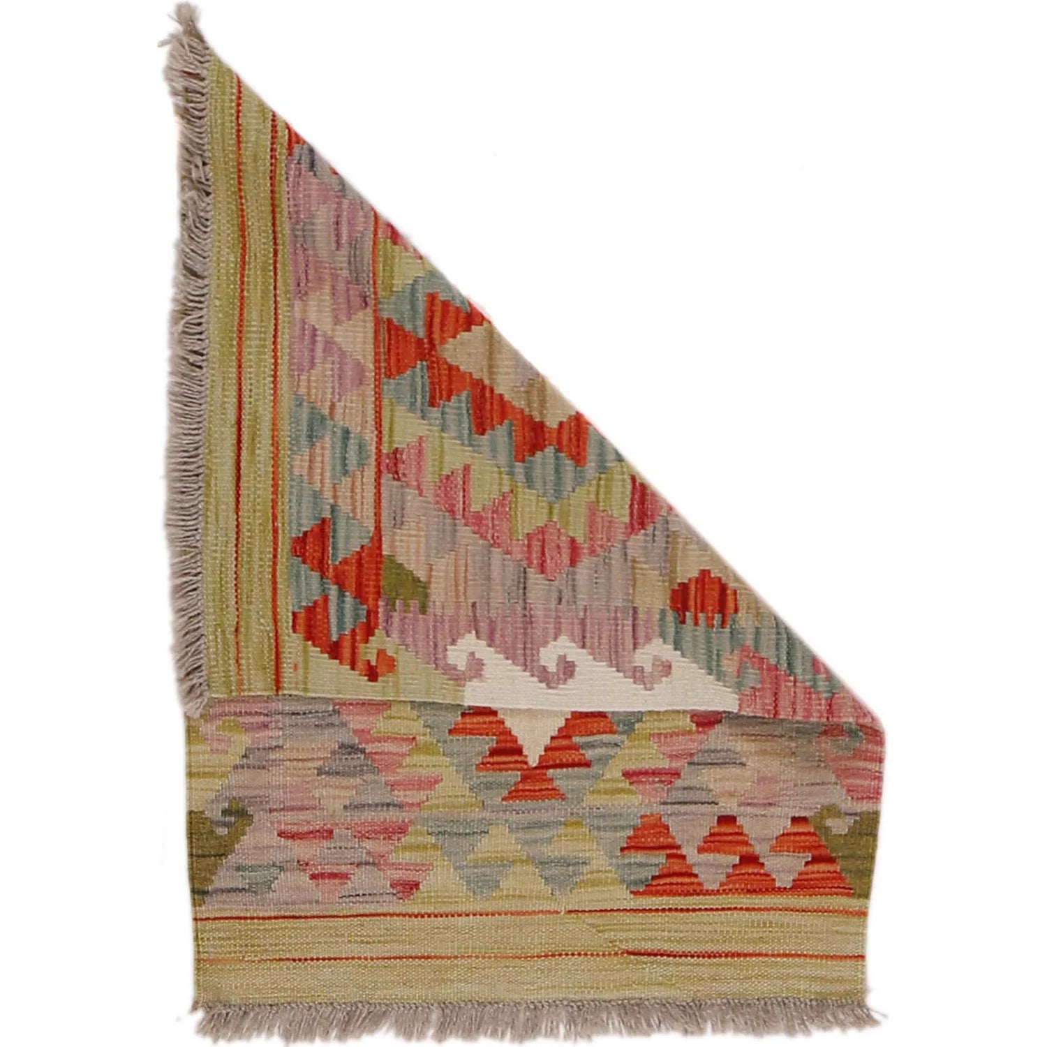 Handmade Natural Wool Kilim Rug 61 × 86 cm – No. Y31825