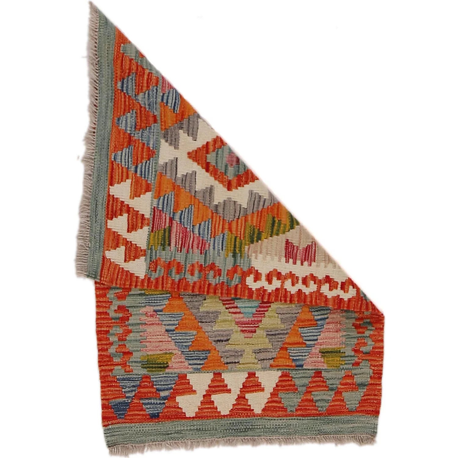 Handmade Natural Wool Kilim Rug 58 × 86 cm – No. Y31829