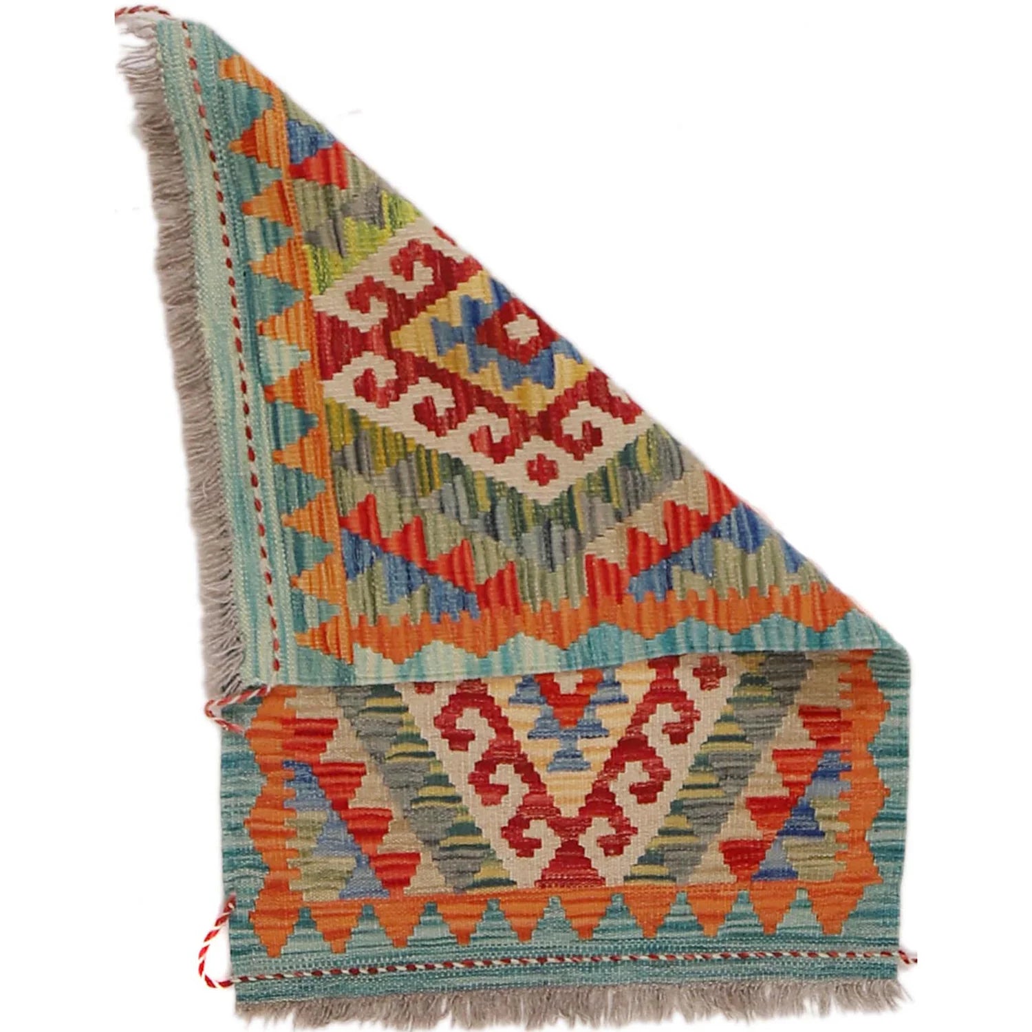 Handmade Natural Wool Kilim Rug 58 × 87 cm – No. Y31900